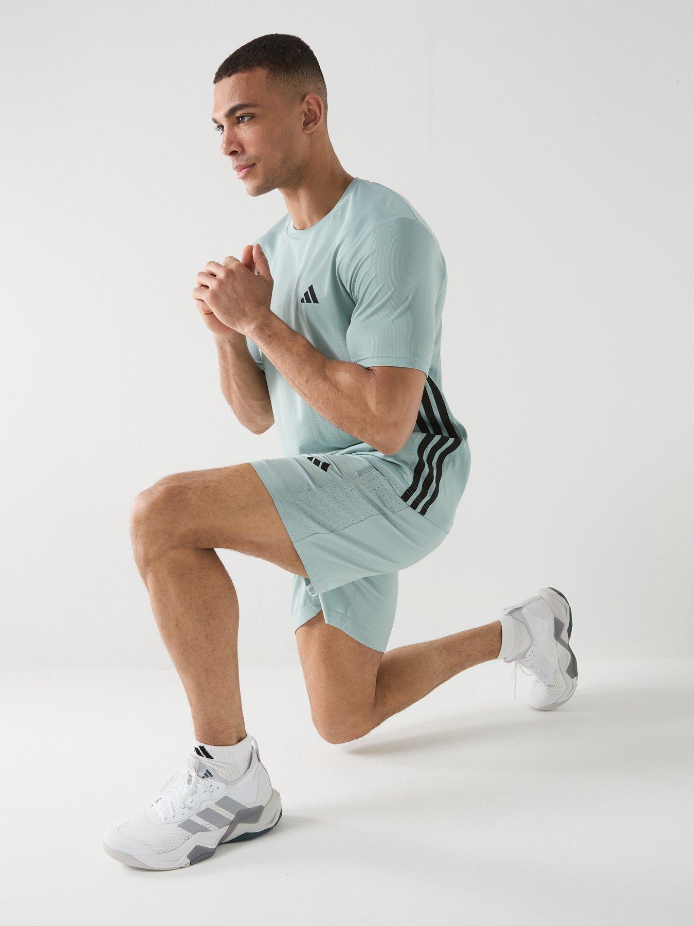 Image 6 of 6 of adidas Mens Training Workout Essentials Woven Shorts - Green