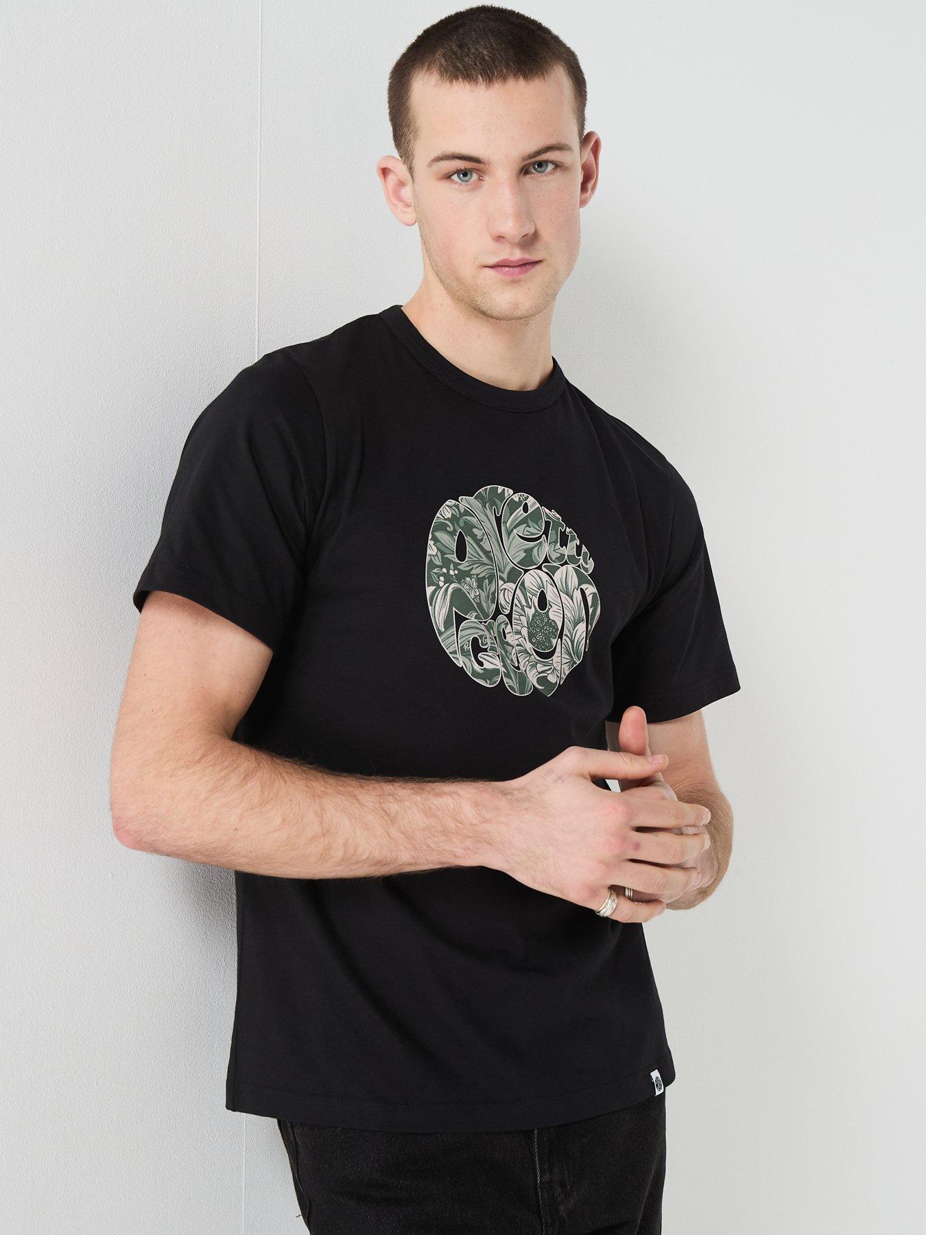 Pretty Green Bostal Graphic T-shirt - Black