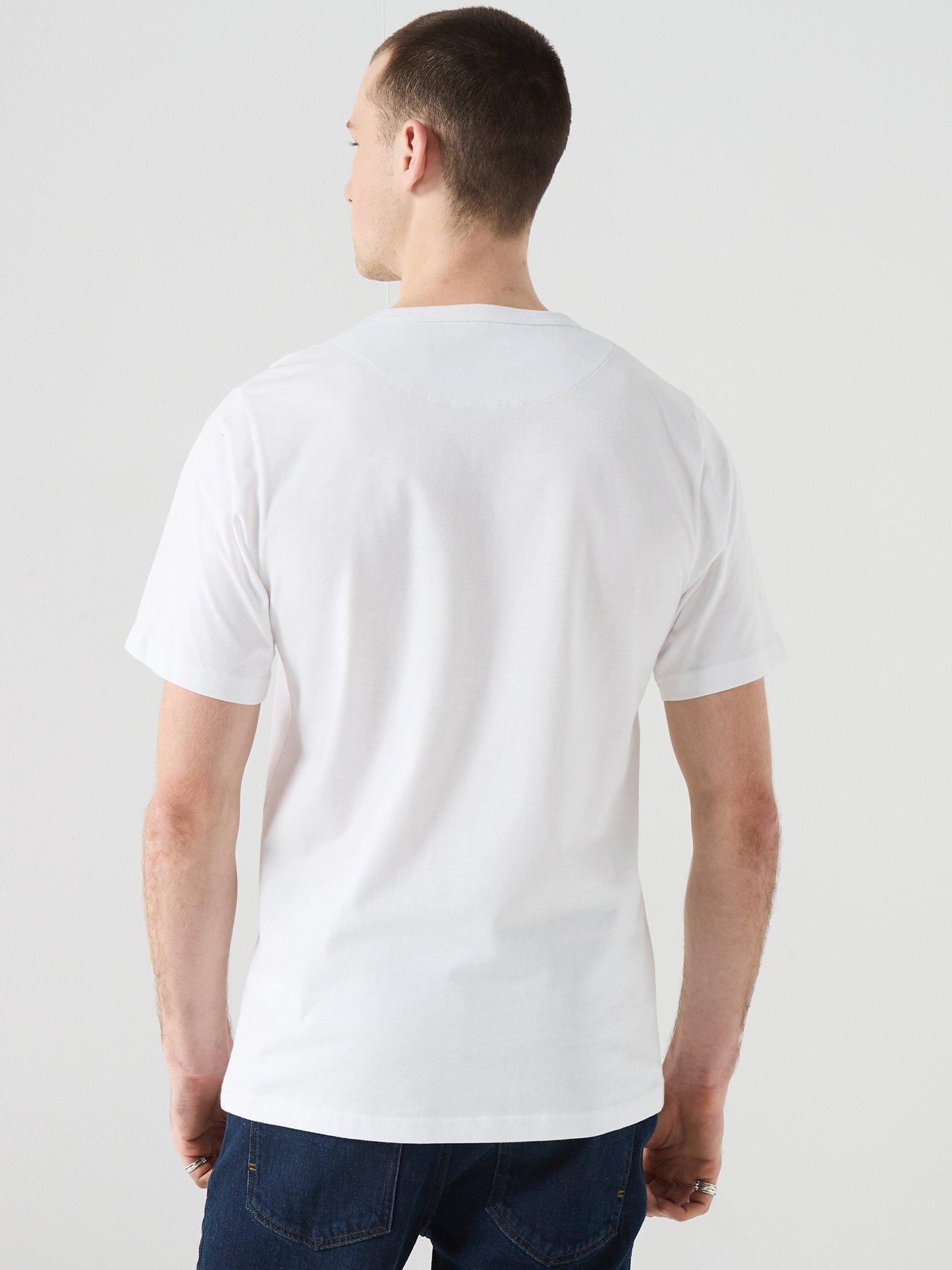 Image 2 of 6 of Pretty Green Bostal Graphic T-shirt - White