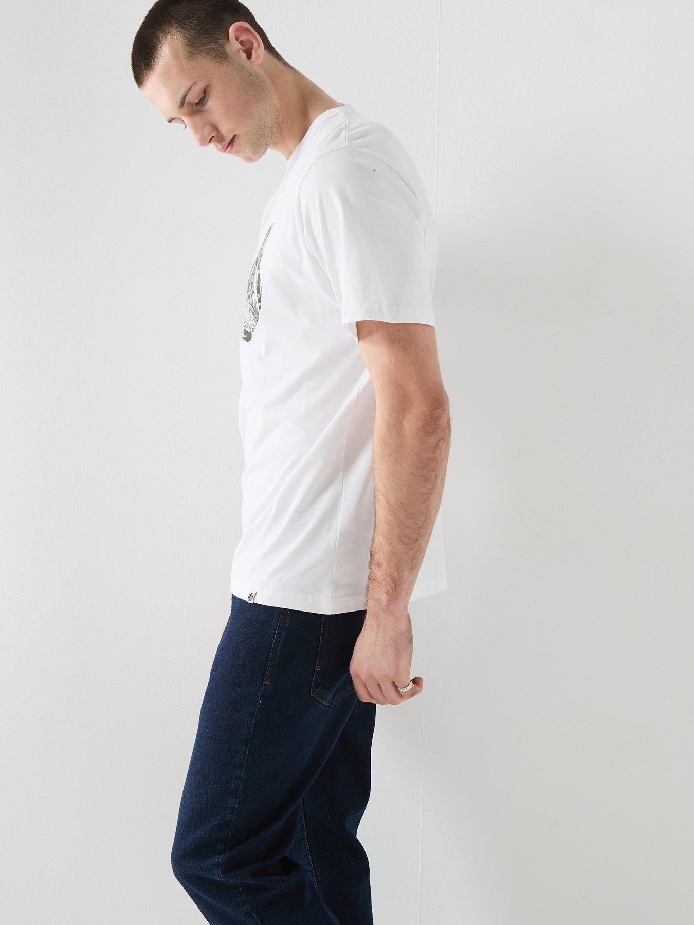 Image 5 of 6 of Pretty Green Bostal Graphic T-shirt - White