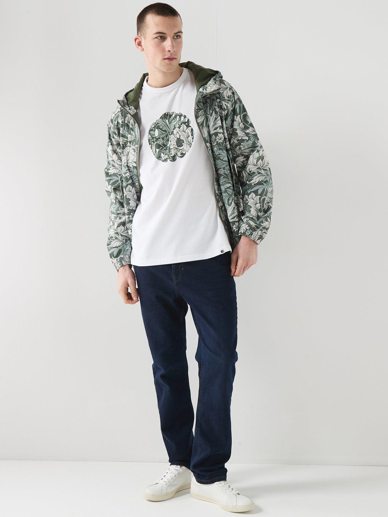 Image 6 of 6 of Pretty Green Bostal Graphic T-shirt - White