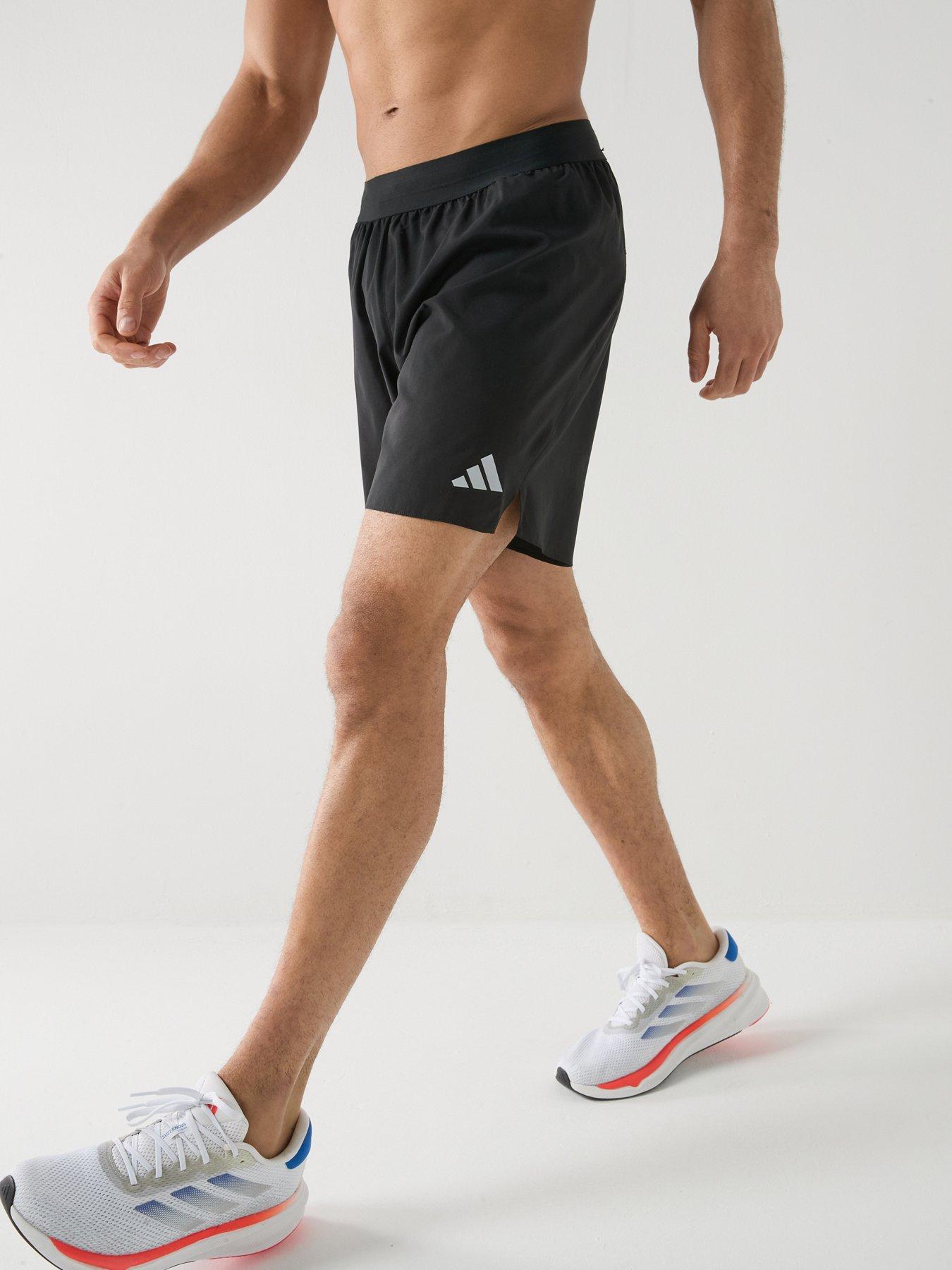 adidas Mens Running Adi365 Essentials 7 Inch Shorts - Black