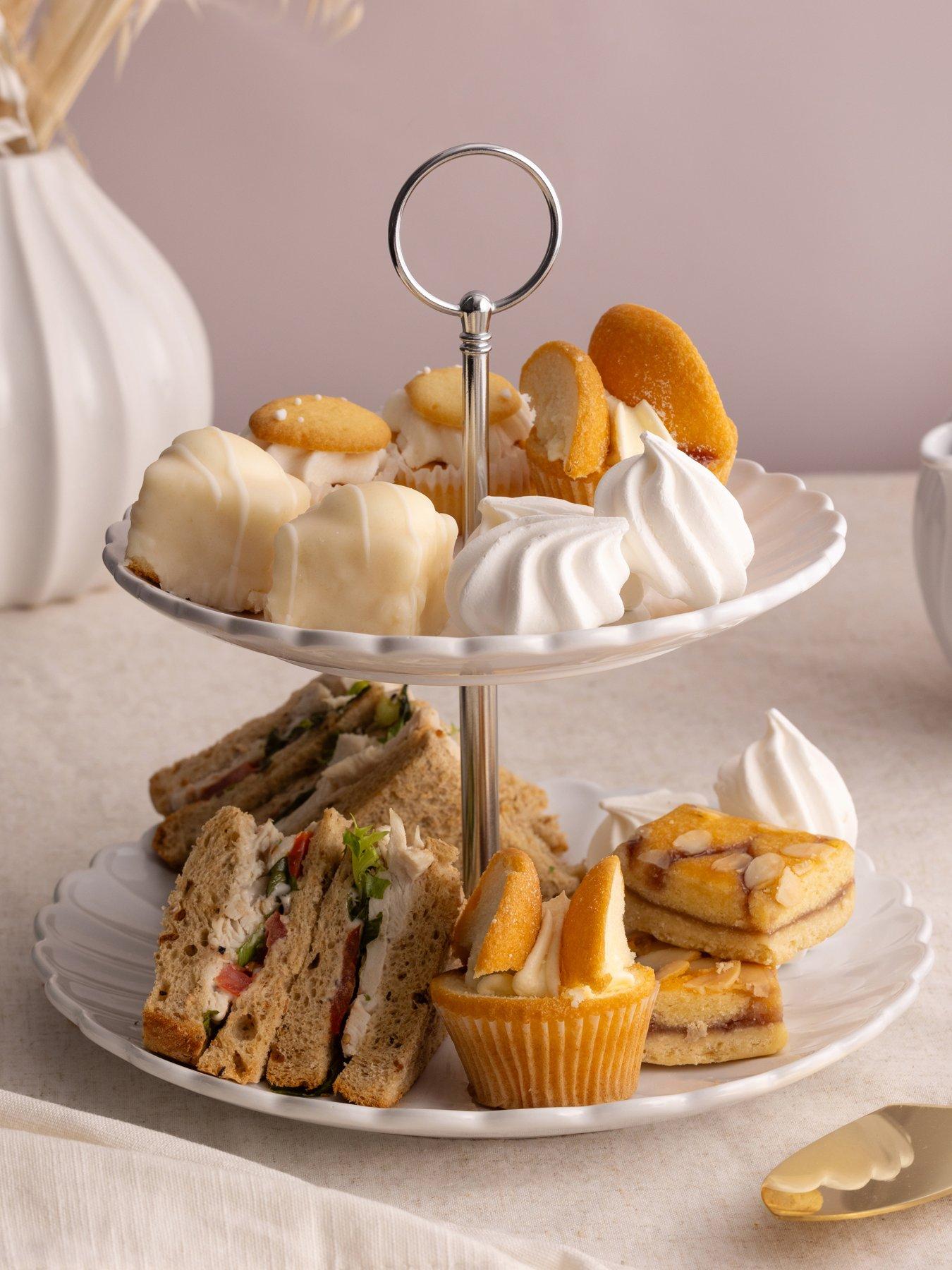 Image 1 of 4 of Price & Kensington Luxe 2 Tier Cake Stand White