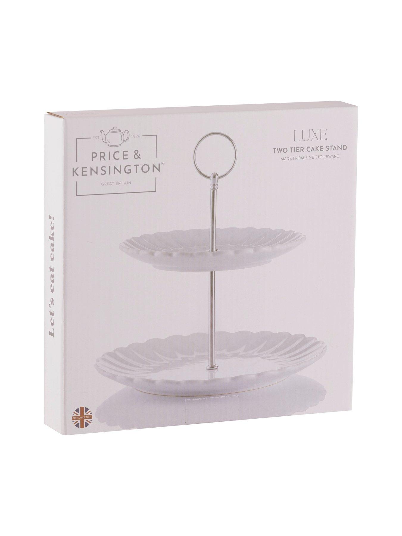 Image 3 of 4 of Price & Kensington Luxe 2 Tier Cake Stand White