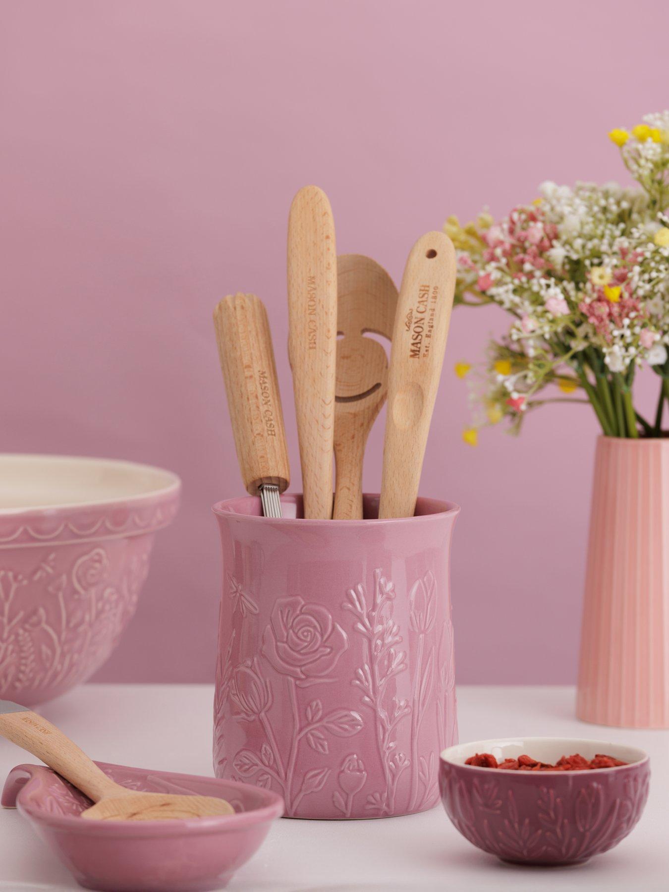 Mason Cash In The Meadow Utensil Pot  &  Spoon Rest Set