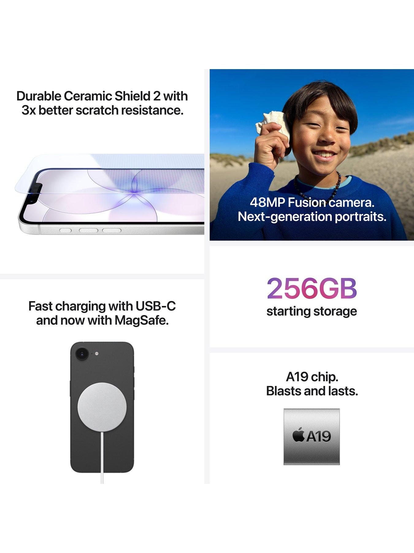 Image 4 of 8 of Apple iPhone 17e, 256GB - White