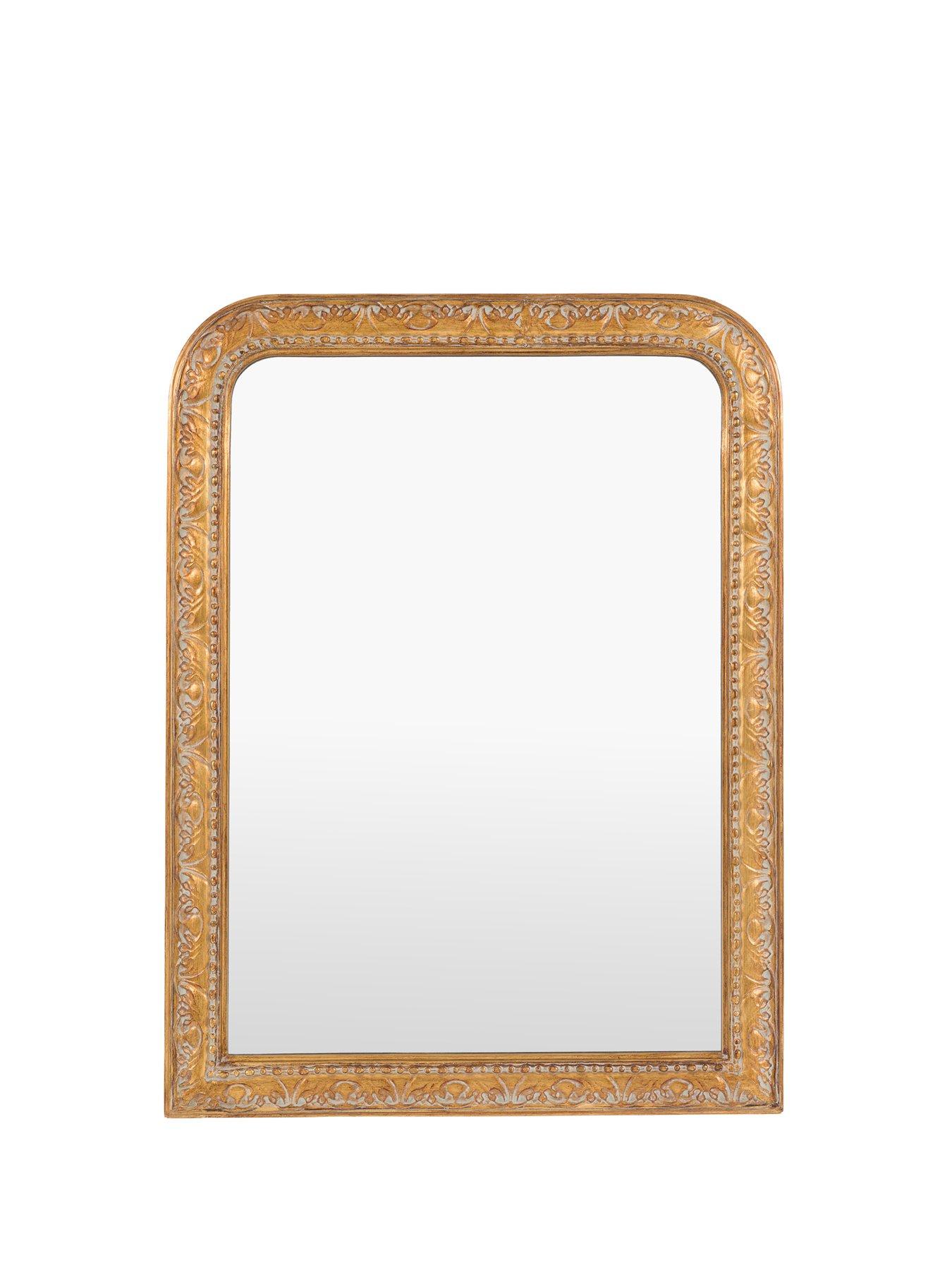Gallery Direct Romana Round Mirror Gold 800x25x800mm