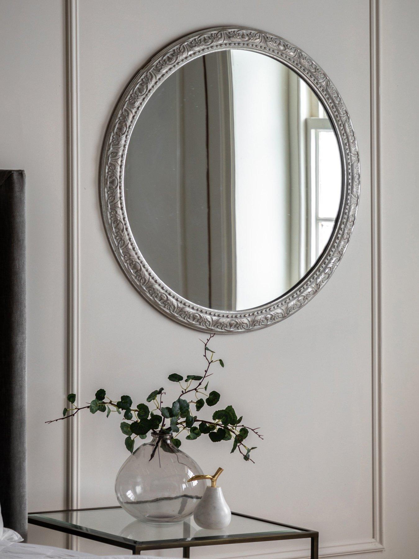 Image 1 of 4 of Gallery Direct Romana Round Mirror Grey 800x25x800mm