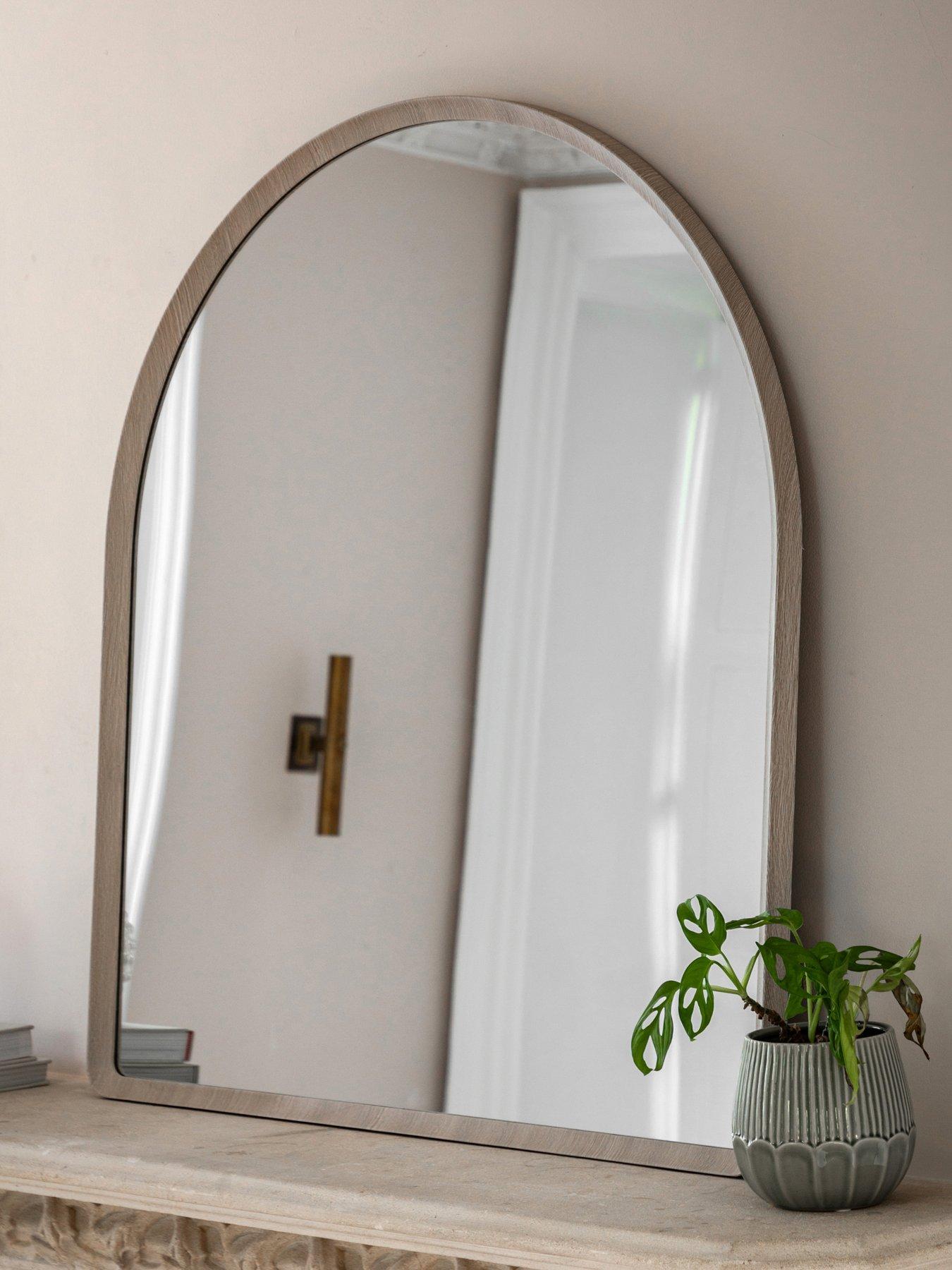 Image 1 of 4 of Gallery Direct Sedona Overmantle Mirror Grey 900x30x1000mm