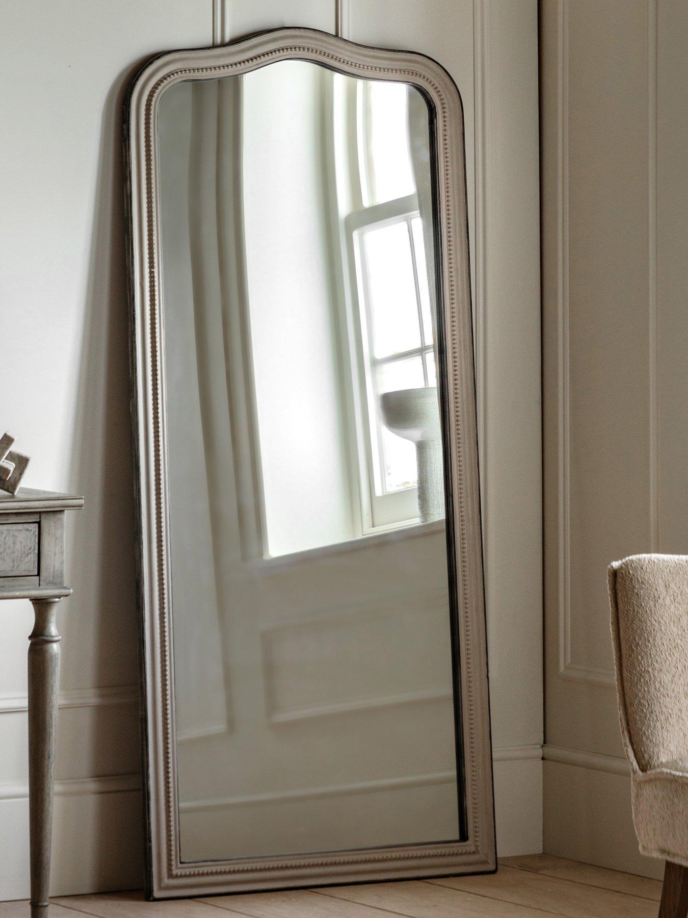 Gallery Direct Shoreline Arch Leaner Mirror Grey 750x25x1700mm