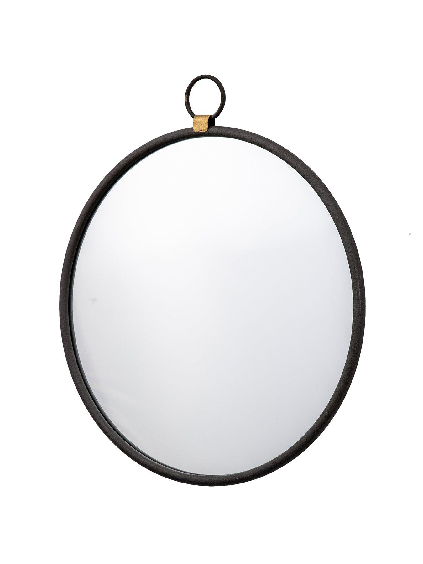 Image 2 of 5 of Gallery Direct Bayswater Black Round Mirror 610x700mm