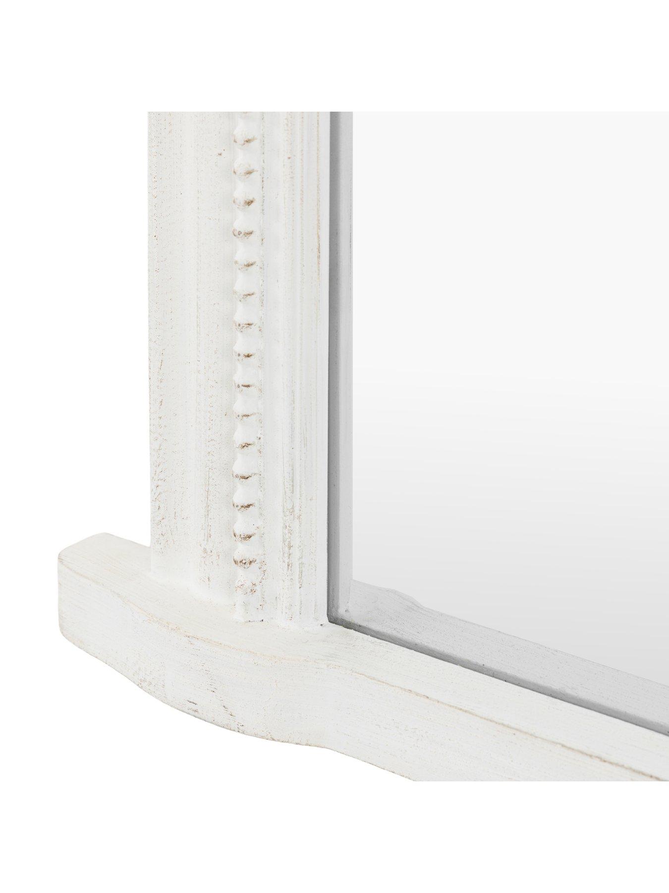 Image 3 of 4 of Gallery Direct Shoreline Overmantle Mirror White 1050x50x900mm