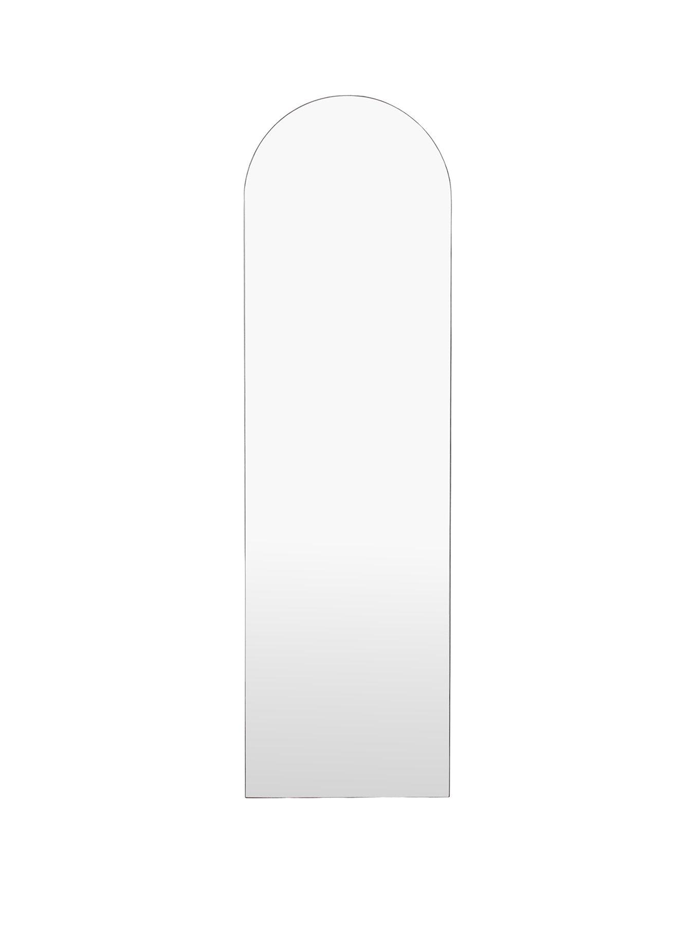 Image 2 of 4 of Gallery Direct Tokyo Leaner Mirror Black 500x50x1700mm
