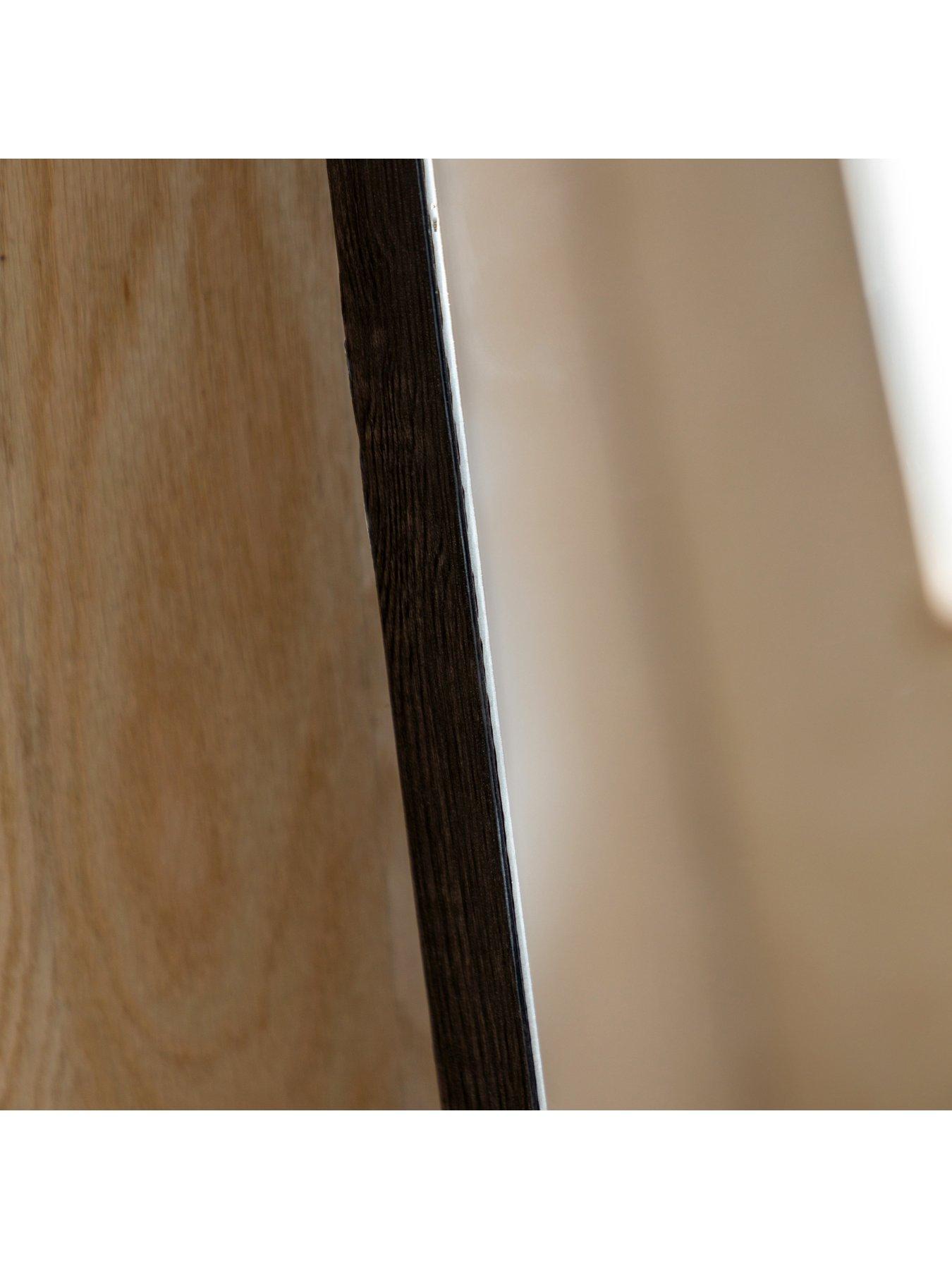 Image 4 of 4 of Gallery Direct Tokyo Leaner Mirror Black 500x50x1700mm