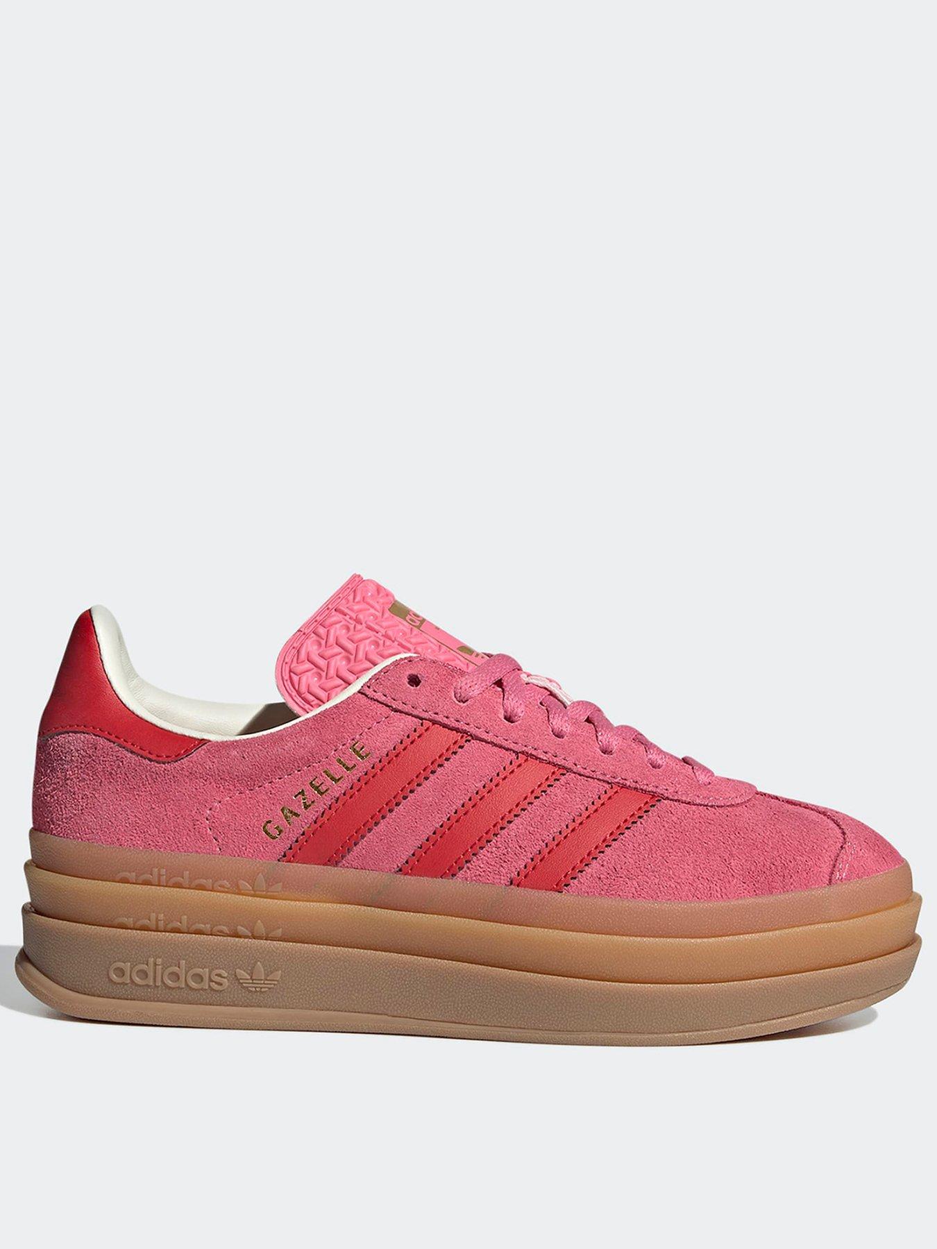 adidas Originals Junior Gazelle Bold Trainers - Pink/Red