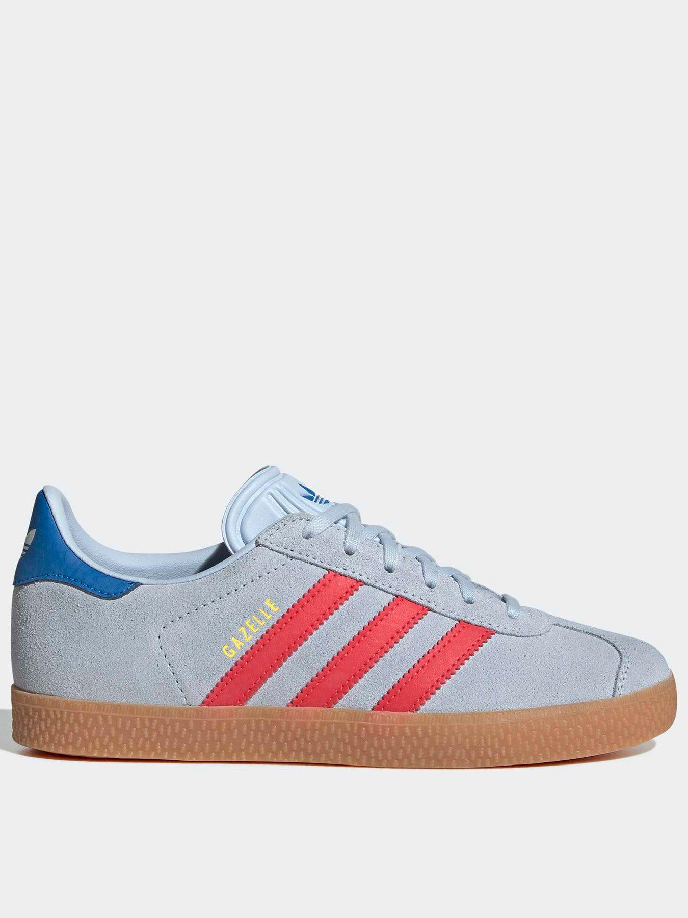 adidas Originals Junior Unisex Gazelle, Crsk/Selure/Blubir, Size 3 Older