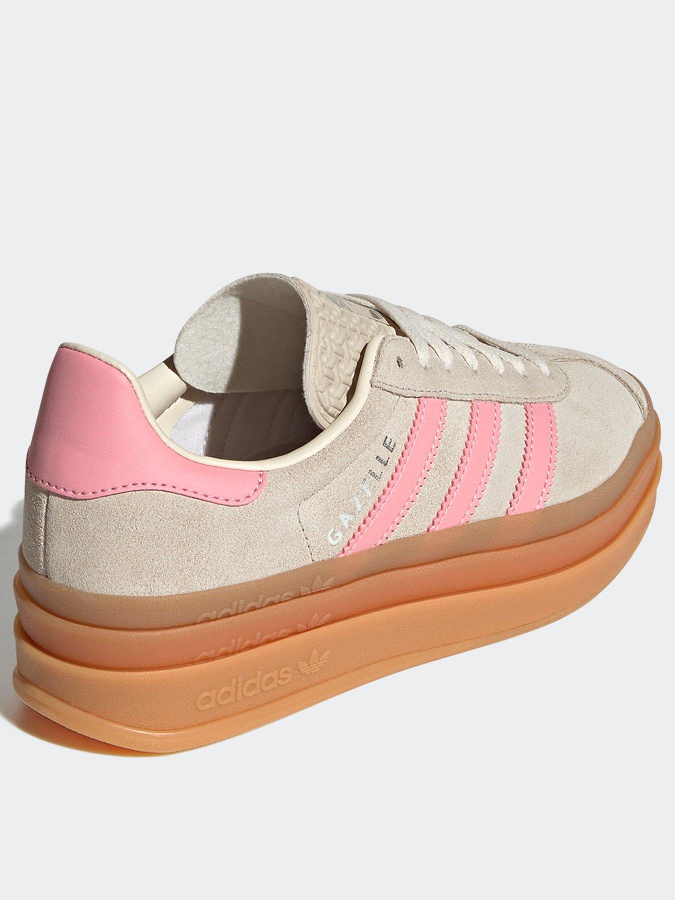 Image 3 of 7 of adidas Originals Junior Gazelle Bold Trainers - Grey/Pink