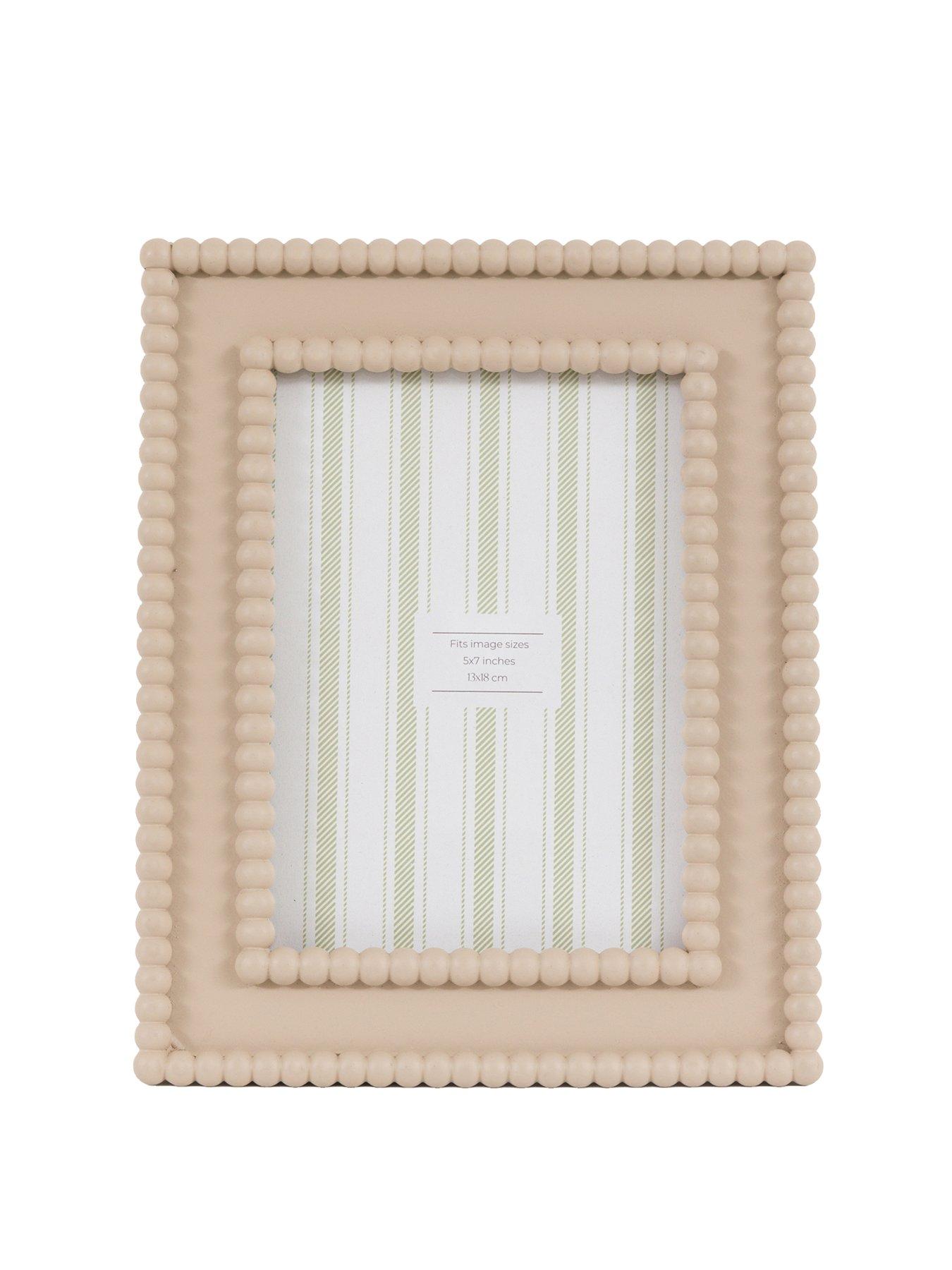 Image 2 of 4 of Gallery Direct 5x7 Beaded Photo Frame Mocha
