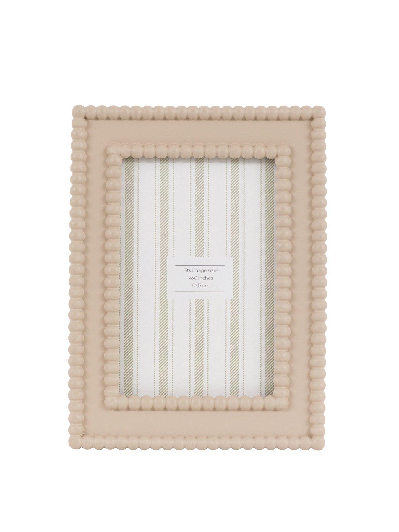 Gallery 4x6 Beaded Photo Frame Mocha