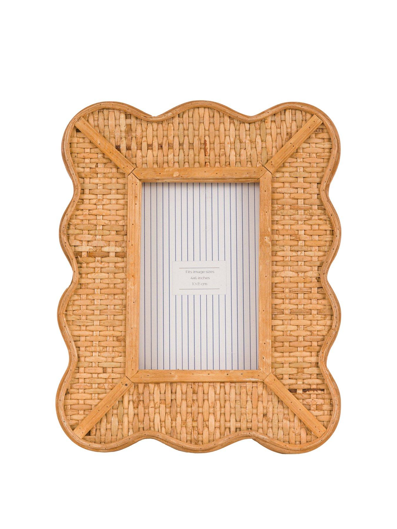Image 2 of 5 of Gallery Direct Natural Rattan Photo Frame 25x20cm 4x6