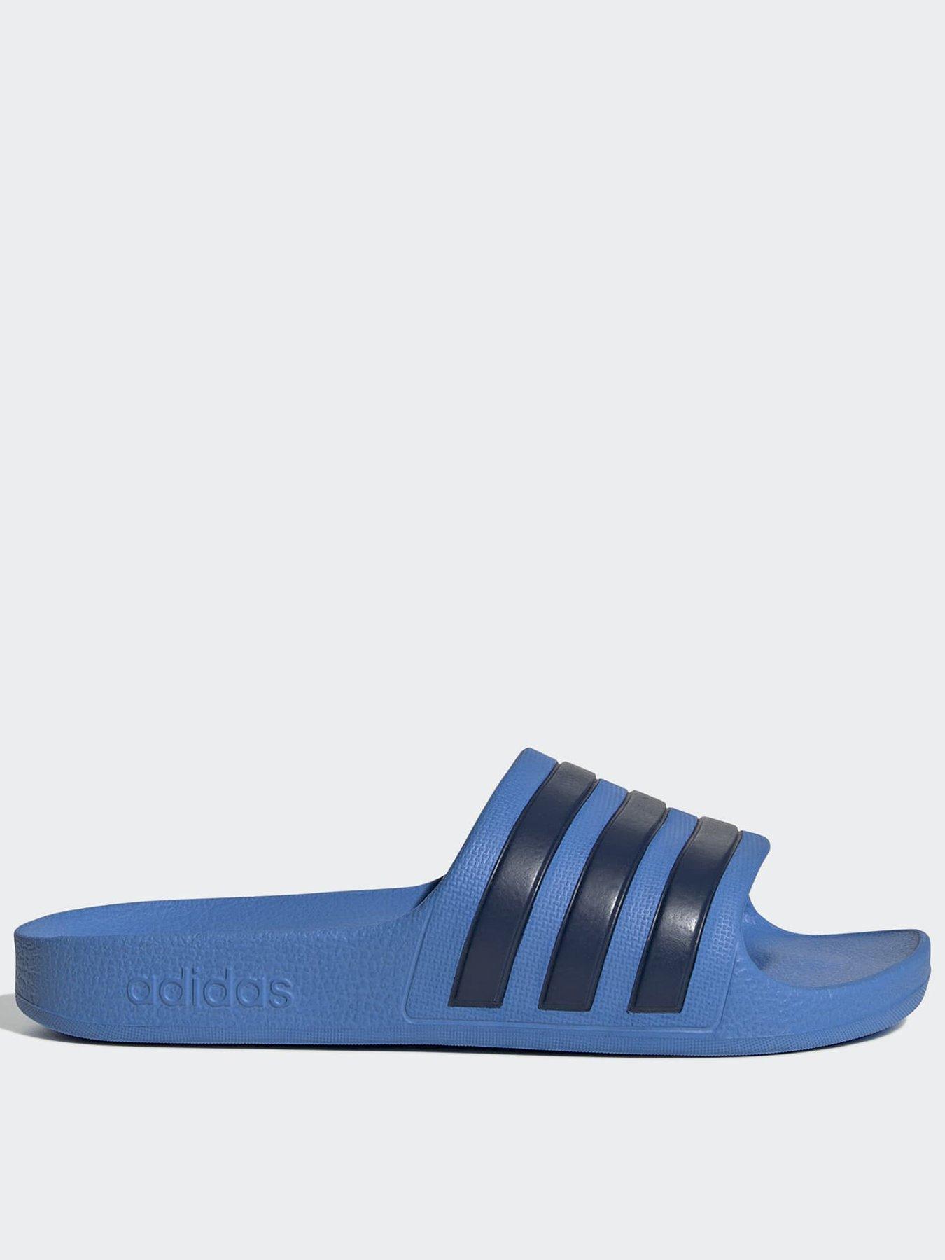 adidas Sportswear Kids Unisex Adilette Aqua, Rayblu/Dkblue/Rayblu, Size 3 Older