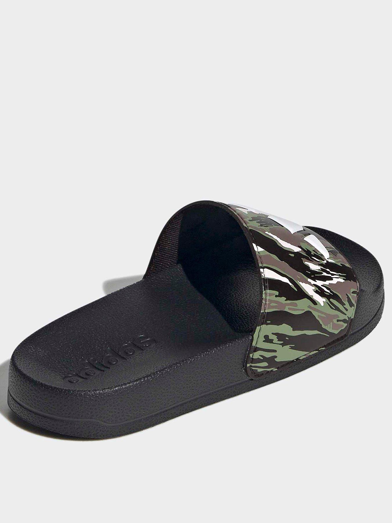 Image 3 of 7 of adidas Sportswear Kids Unisex Adilette Slider - Black/ Camo