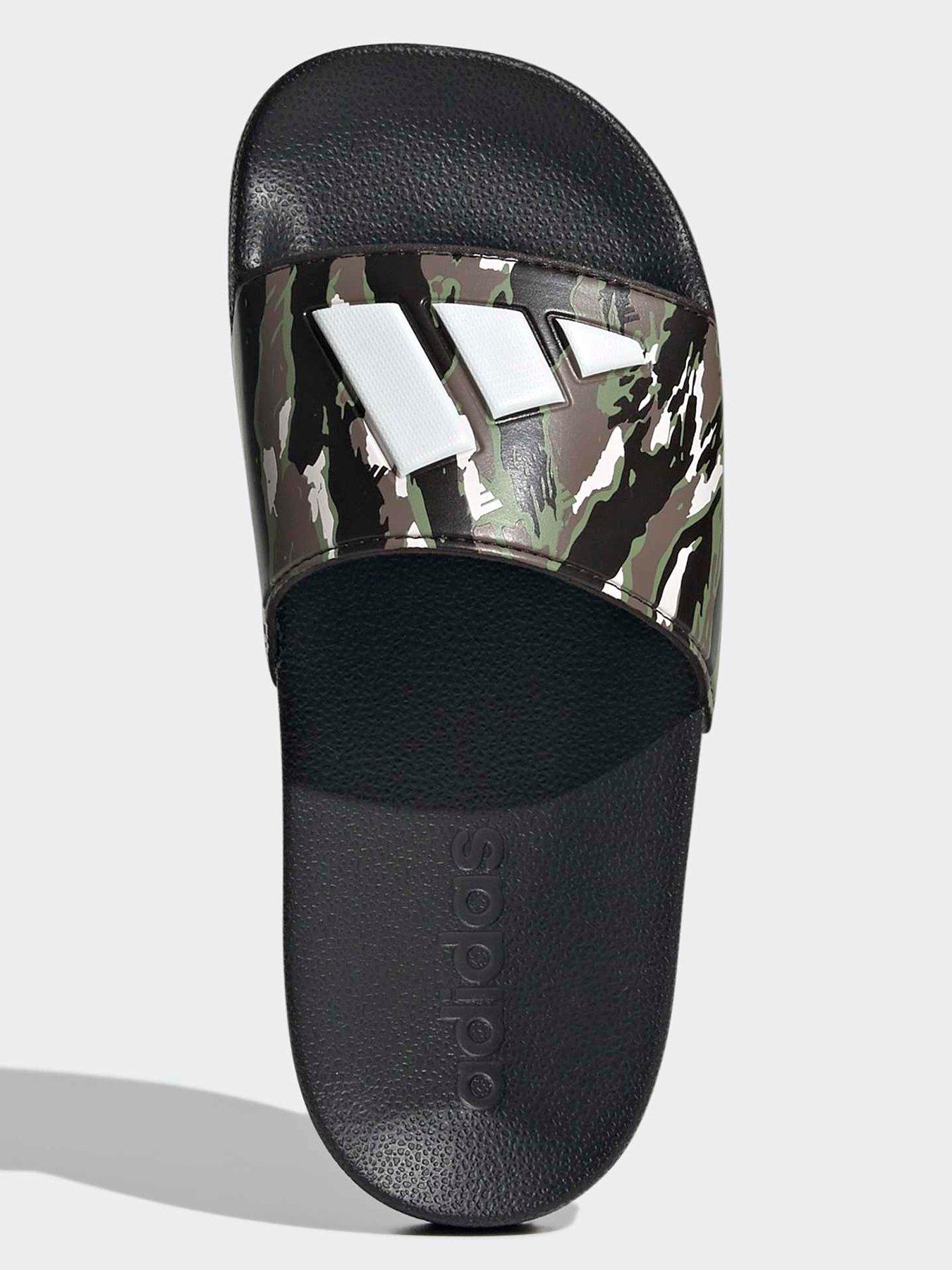 Image 4 of 7 of adidas Sportswear Kids Unisex Adilette Slider - Black/ Camo