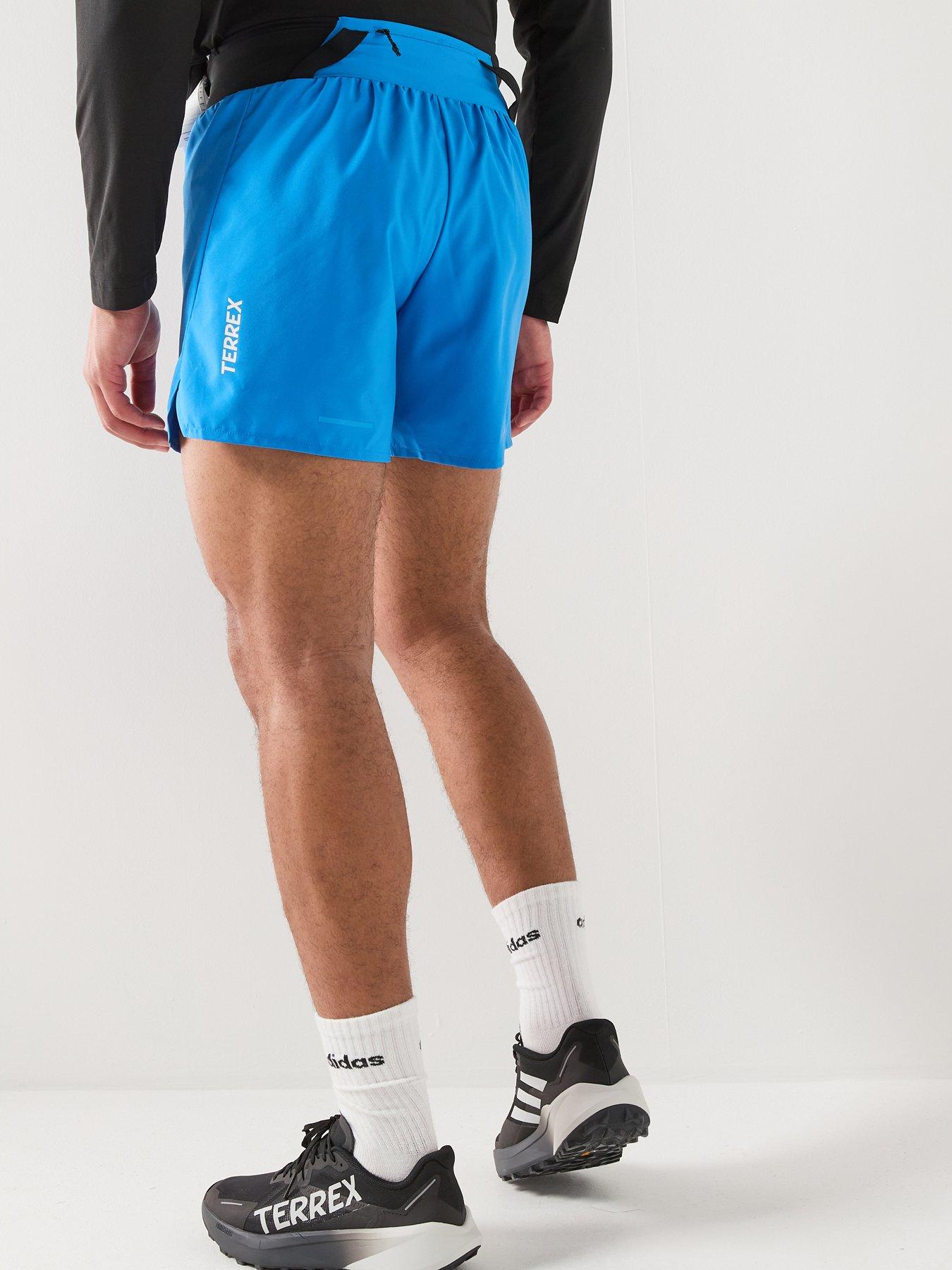 Image 1 of 5 of adidas Terrex Mens Trail Running Xpr 7Inch Shorts - Blue