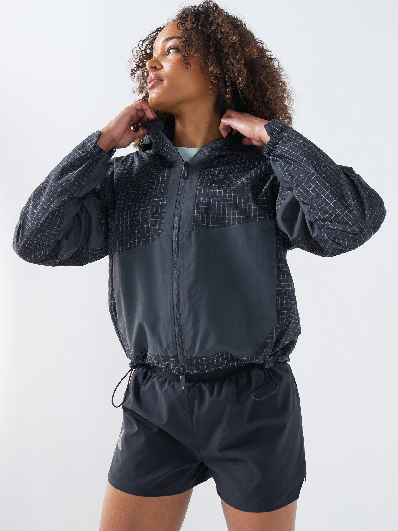 adidas Terrex: Womens Xpl 2L Rain Jacket - Black