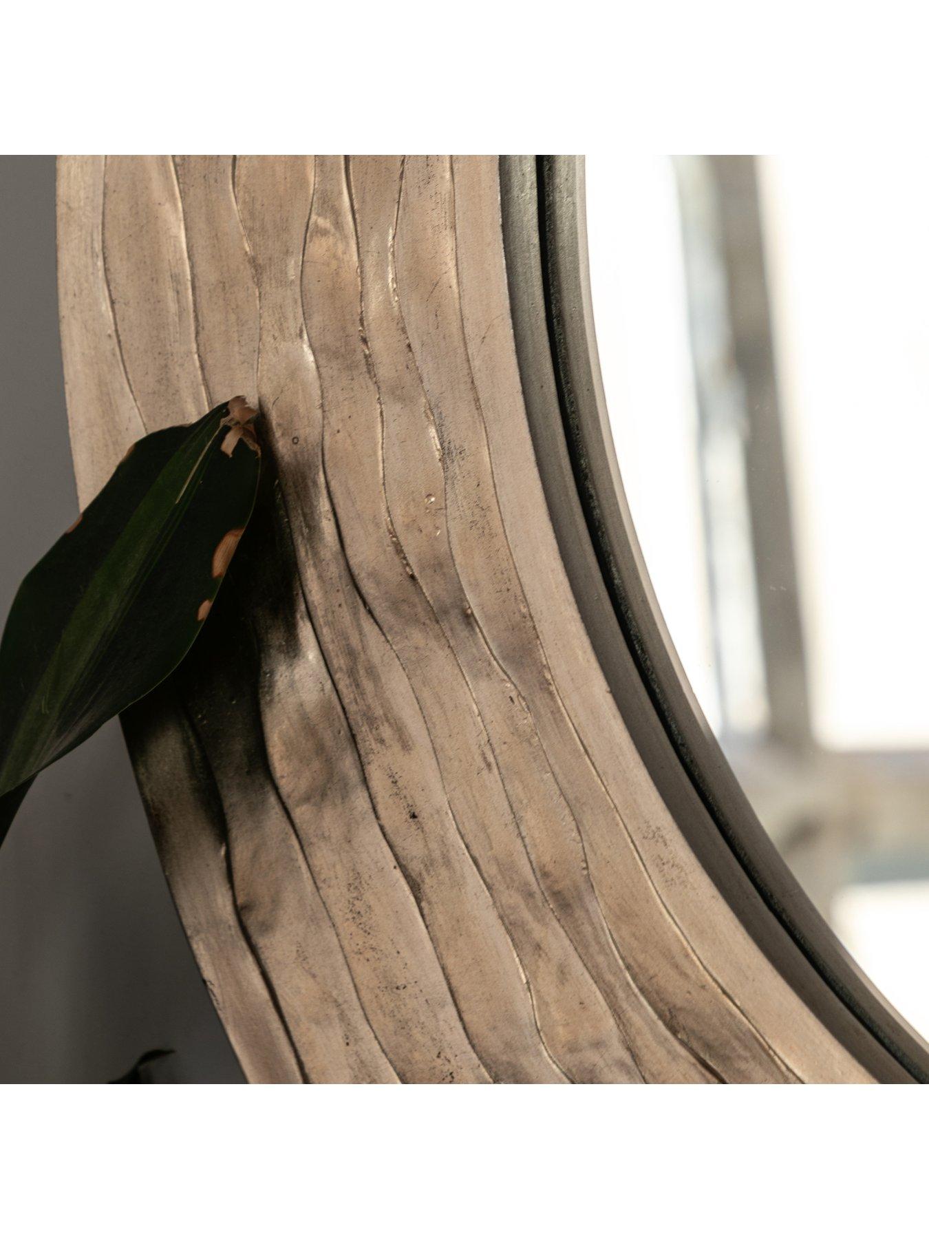 Image 4 of 4 of Gallery Direct Cresta Round Mirror Champagne 900x40x900mm
