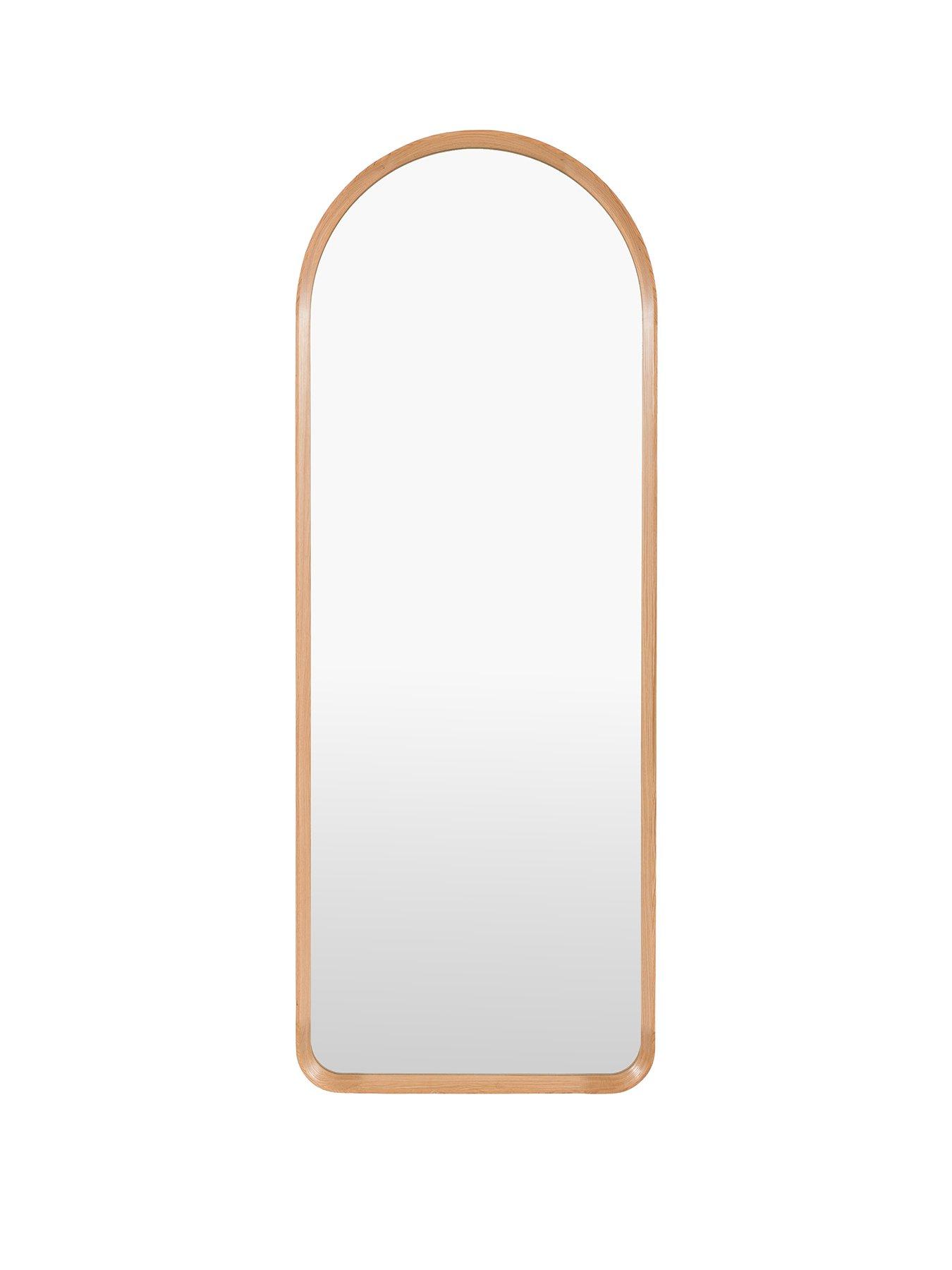 Image 2 of 4 of Gallery Direct Helsinki Arch Leaner Mirror Oak 600x60x1600mm