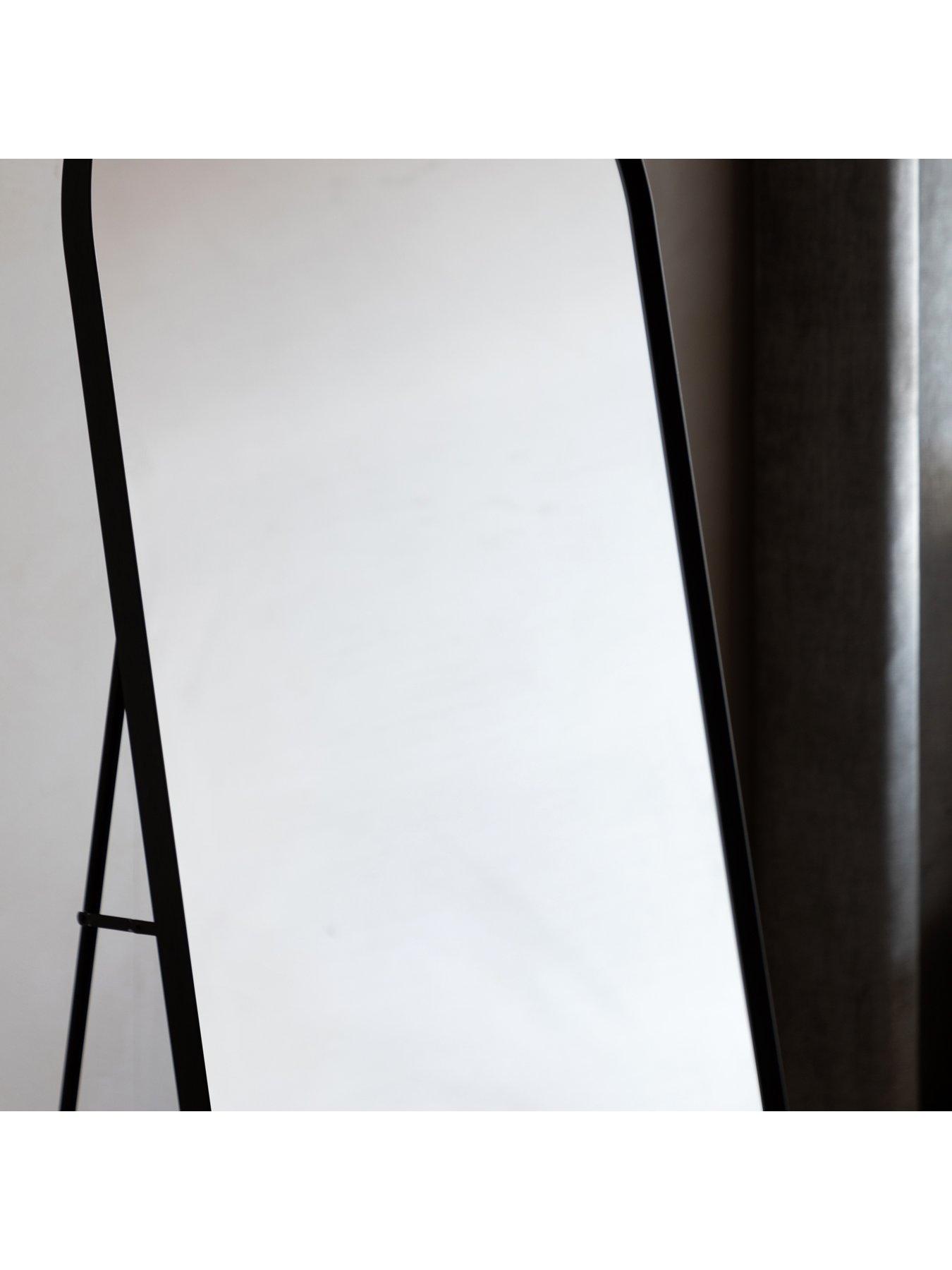 Image 3 of 4 of Gallery Direct Holworth Cheval Mirror Black 500x35x1500mm