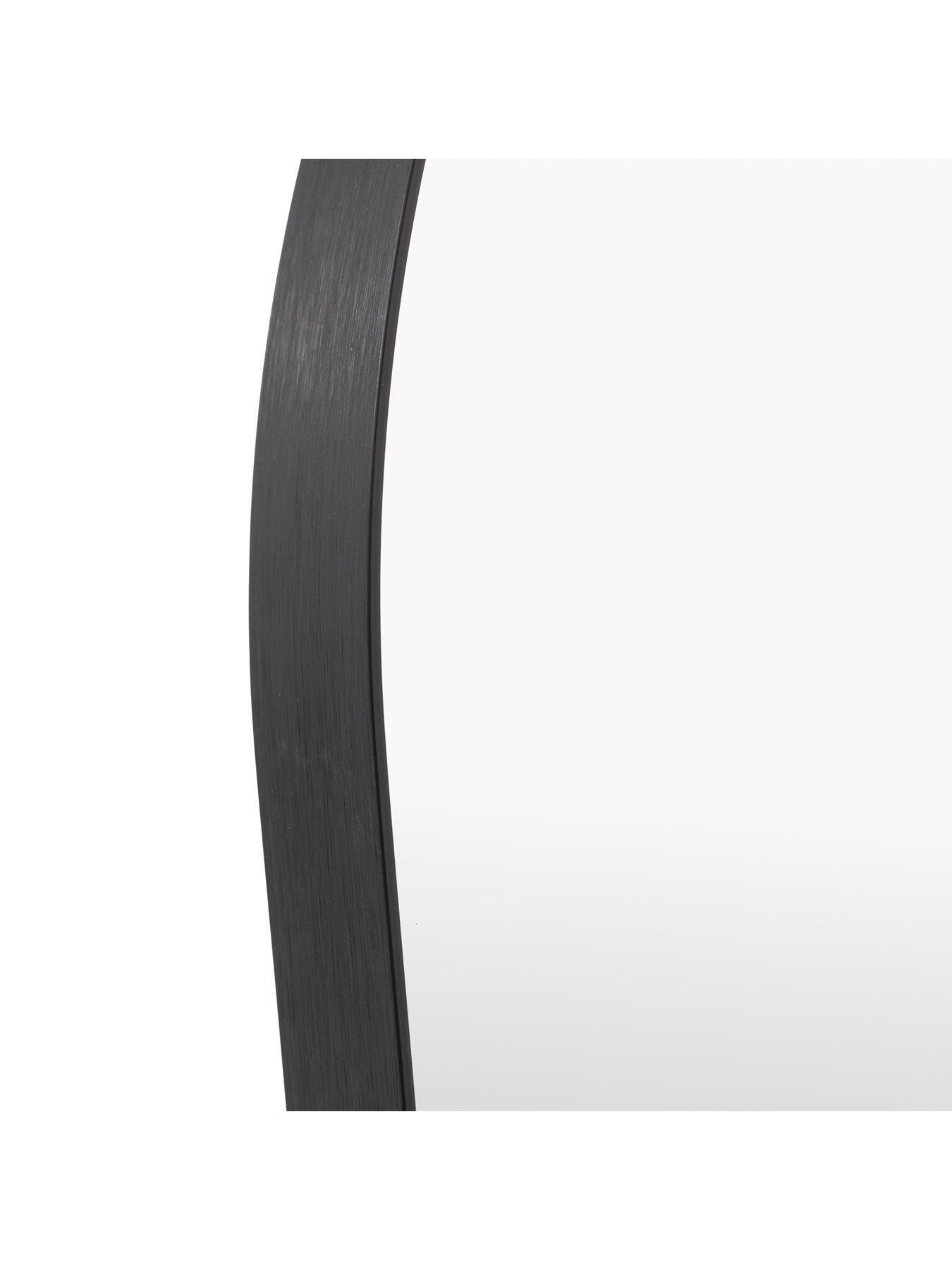 Image 4 of 4 of Gallery Direct Holworth Cheval Mirror Black 500x35x1500mm