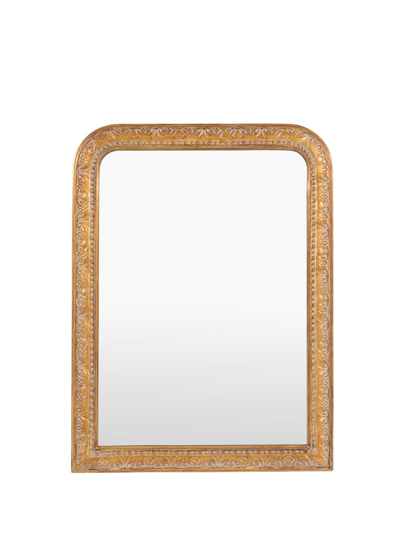Gallery Direct Romana Arch Mirror Gold 600x25x800mm