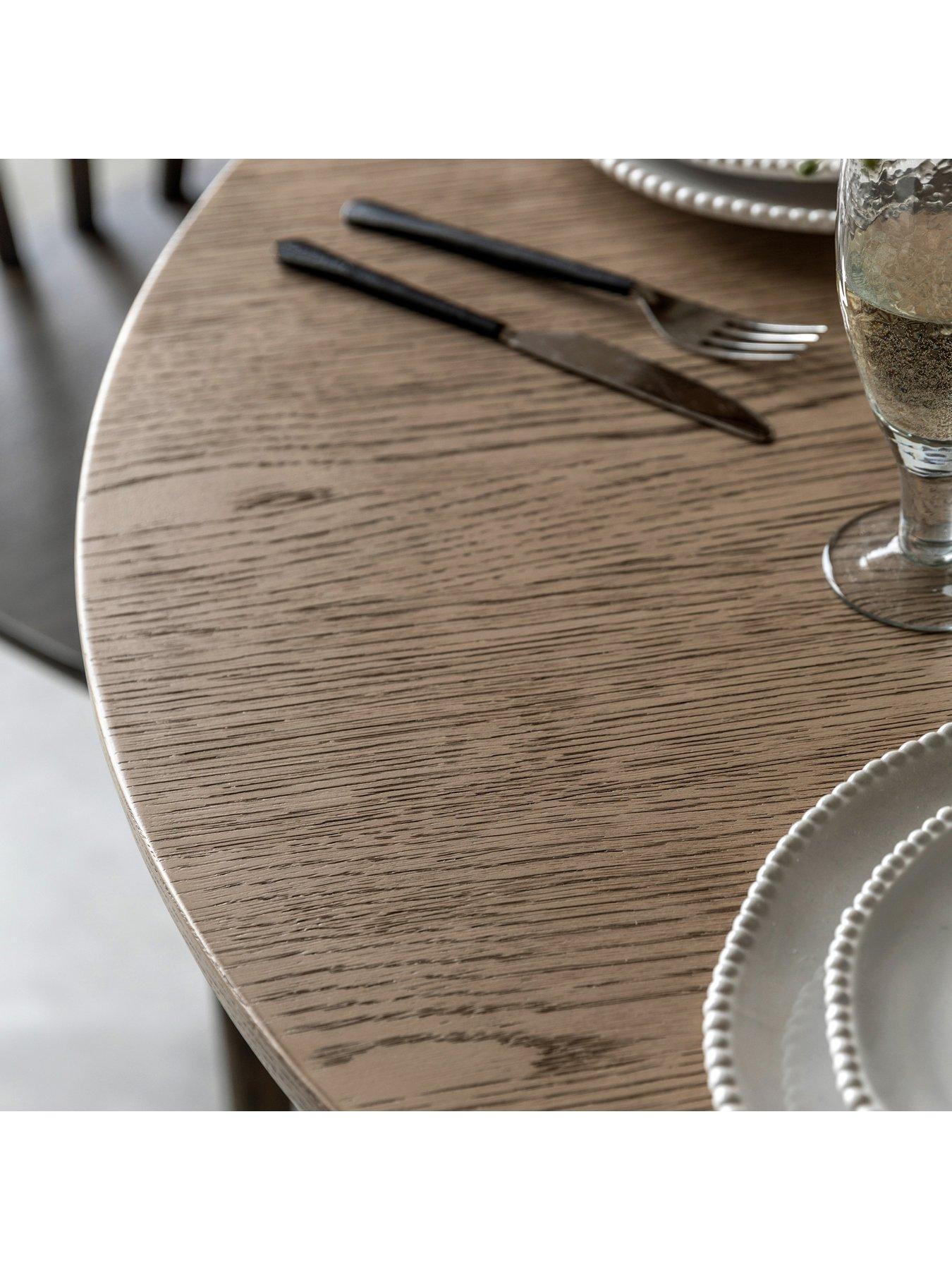 Image 3 of 4 of Gallery Direct Craft Round Dining Table Smoked