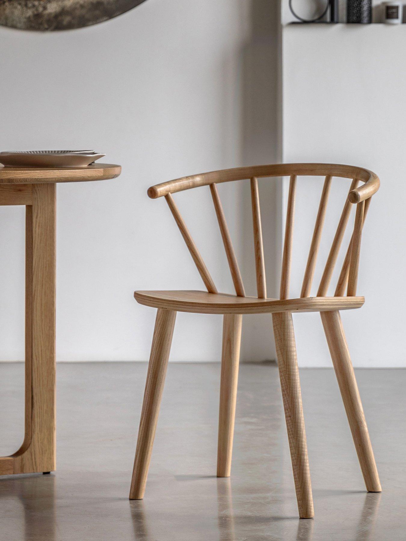 Gallery Direct Set Of 2 Natural Craft Dining Chairs