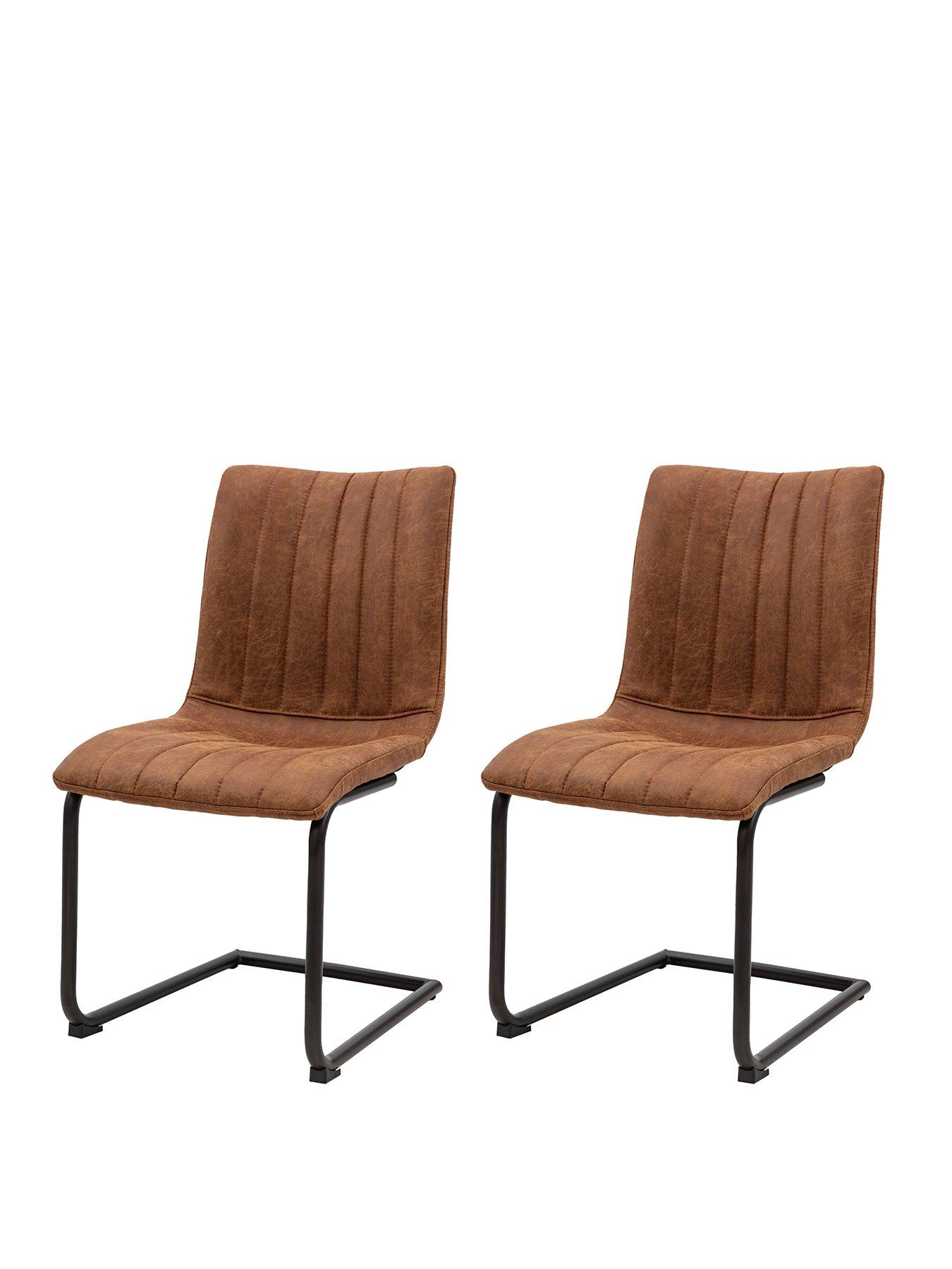 Image 2 of 4 of Gallery Direct Set Of 2 Edington Brown Chairs