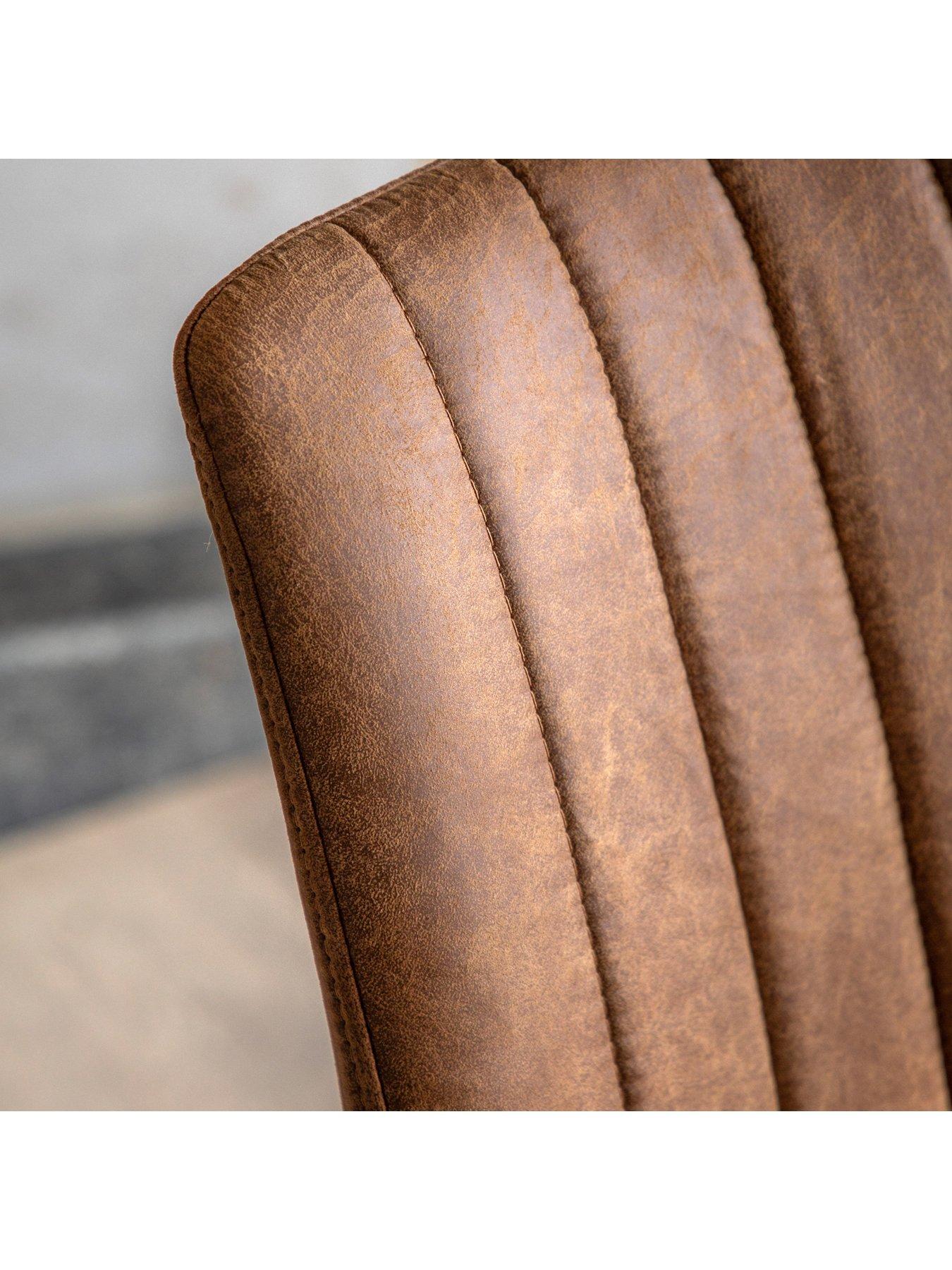 Image 3 of 4 of Gallery Direct Set Of 2 Edington Brown Chairs