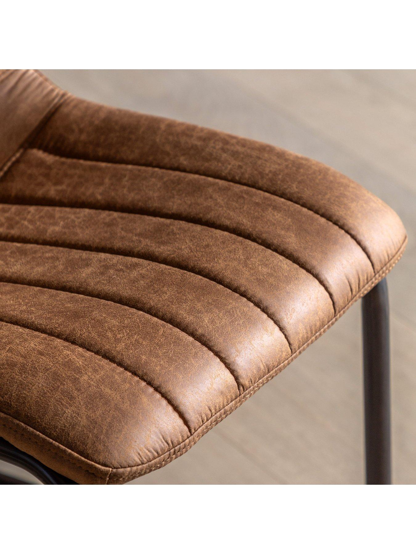 Image 4 of 4 of Gallery Direct Set Of 2 Edington Brown Chairs