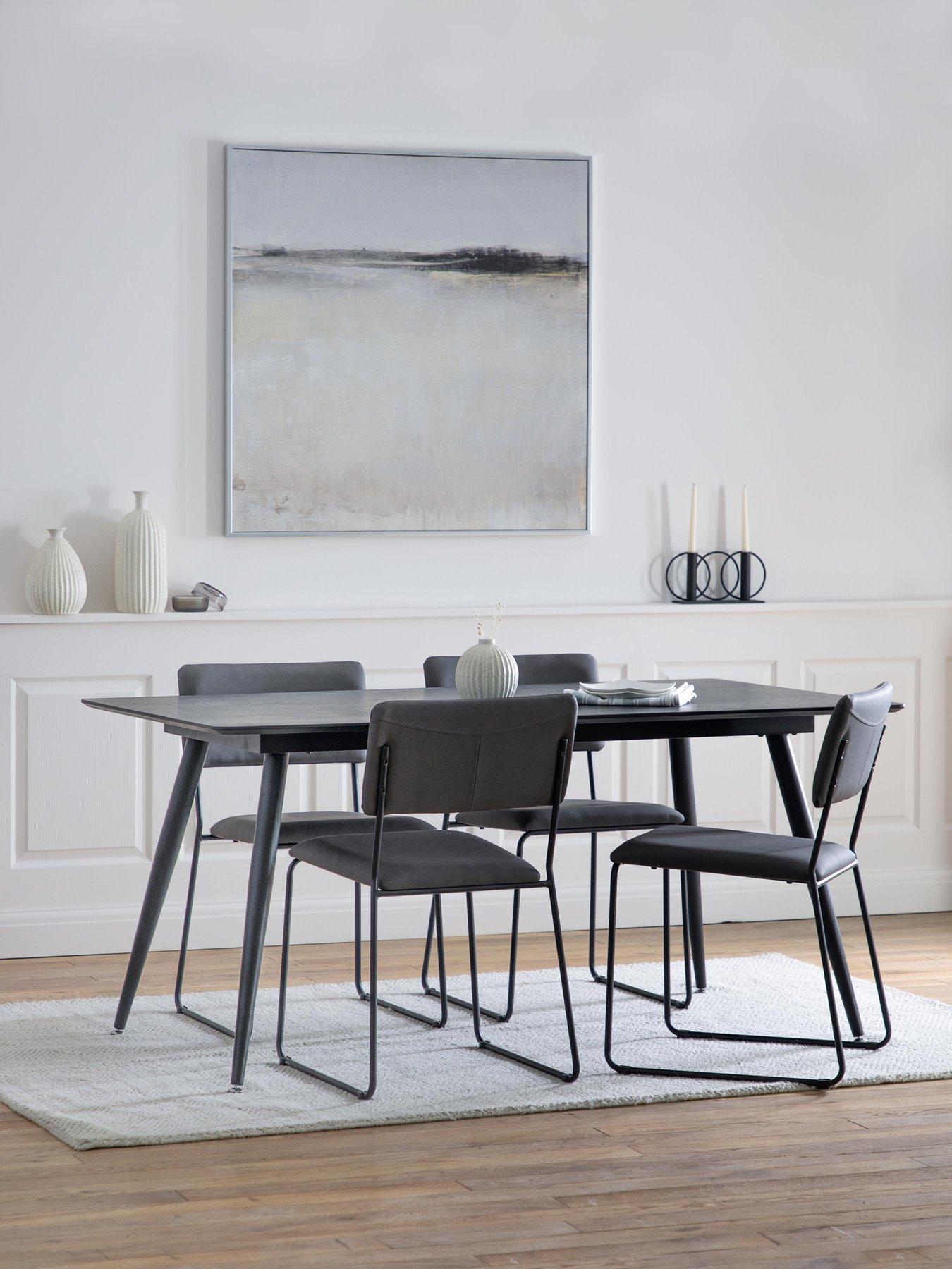 Gallery Direct Astley Dining Table Black