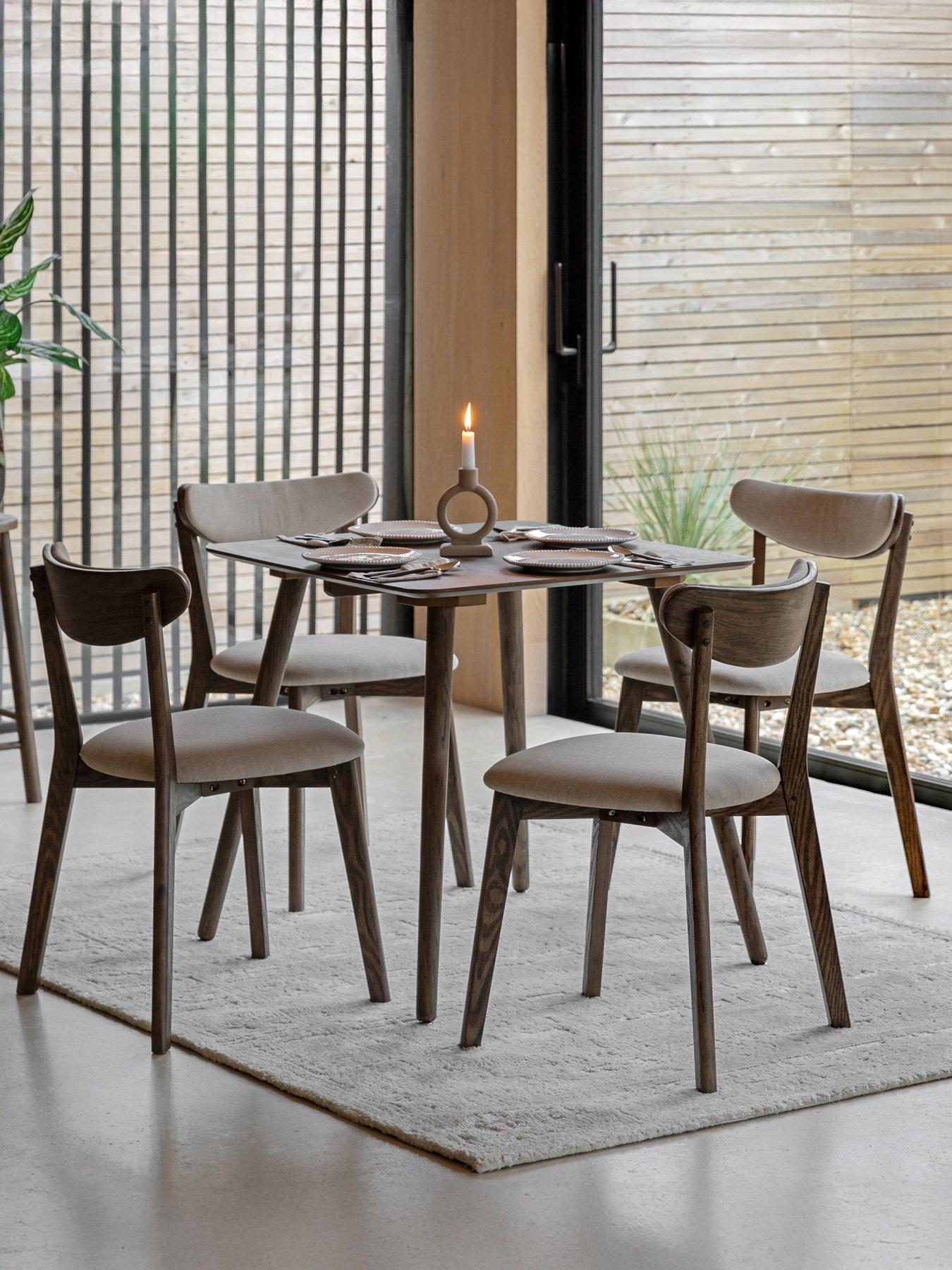 Gallery Direct Hatfield Square Dining Table Smoked
