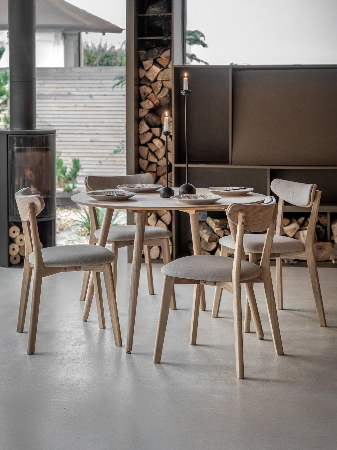 Image 1 of 4 of Gallery Direct Hatfield Round Dining Table Natural