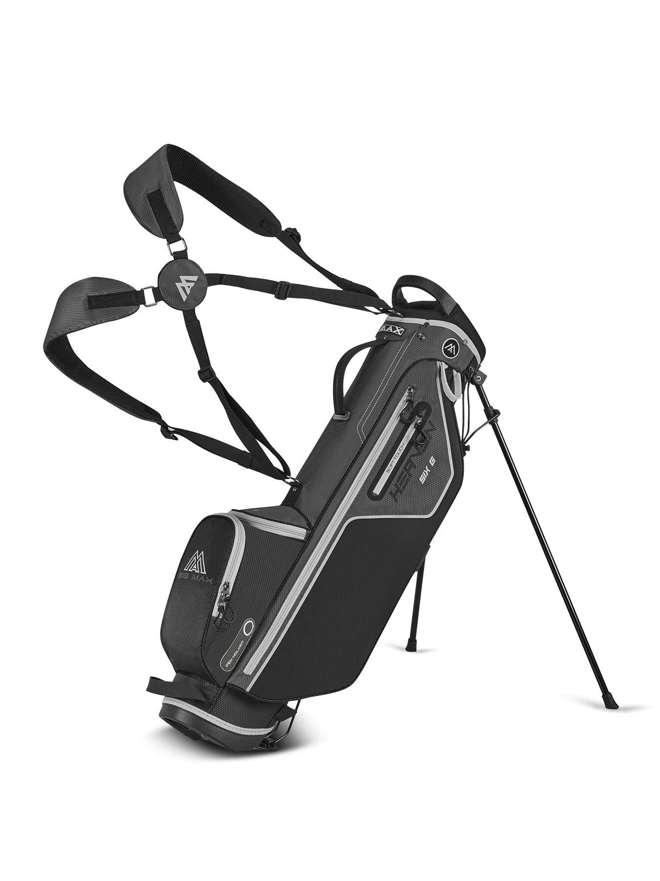 Image 1 of 7 of Big Max Heaven six G 6.5" stand golf bag charcoal black white