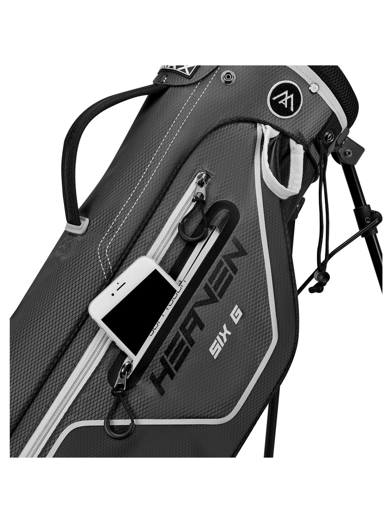 Image 4 of 7 of Big Max Heaven six G 6.5" stand golf bag charcoal black white