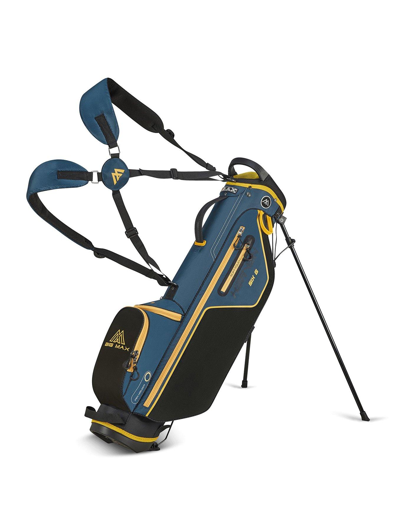 Image 1 of 7 of Big Max Heaven six G 6.5" stand golf bag navy black ray flower