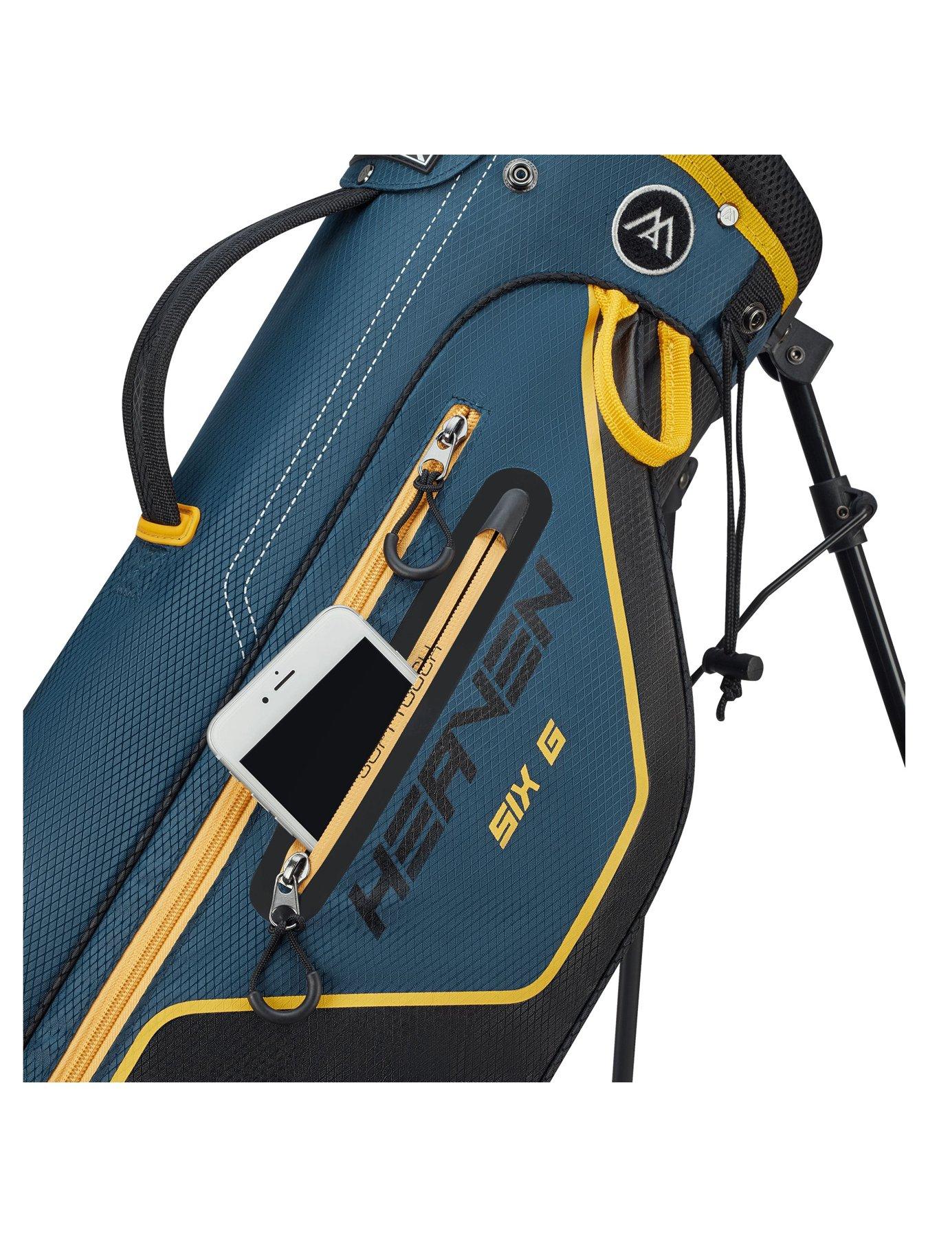 Image 4 of 7 of Big Max Heaven six G 6.5" stand golf bag navy black ray flower