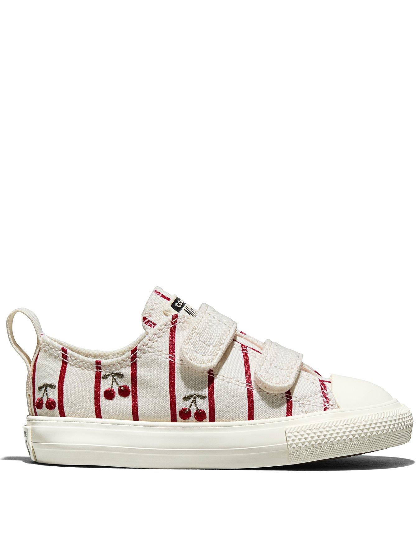 Converse Kids Chuck Taylor All Star 2V Ox, Cream, Size 2 Younger