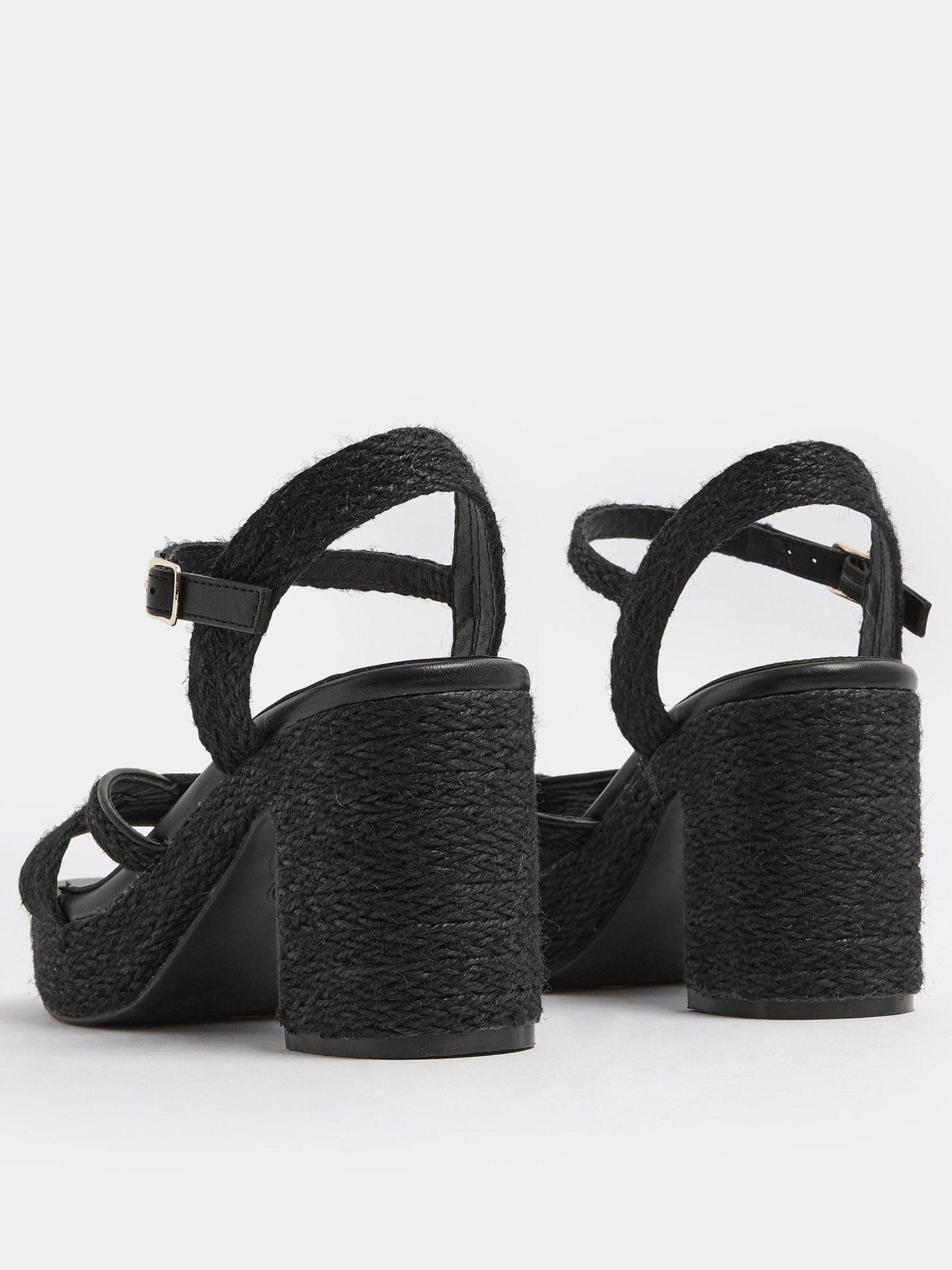 Image 3 of 4 of Yours Wide Fit Demi Wedges - Black