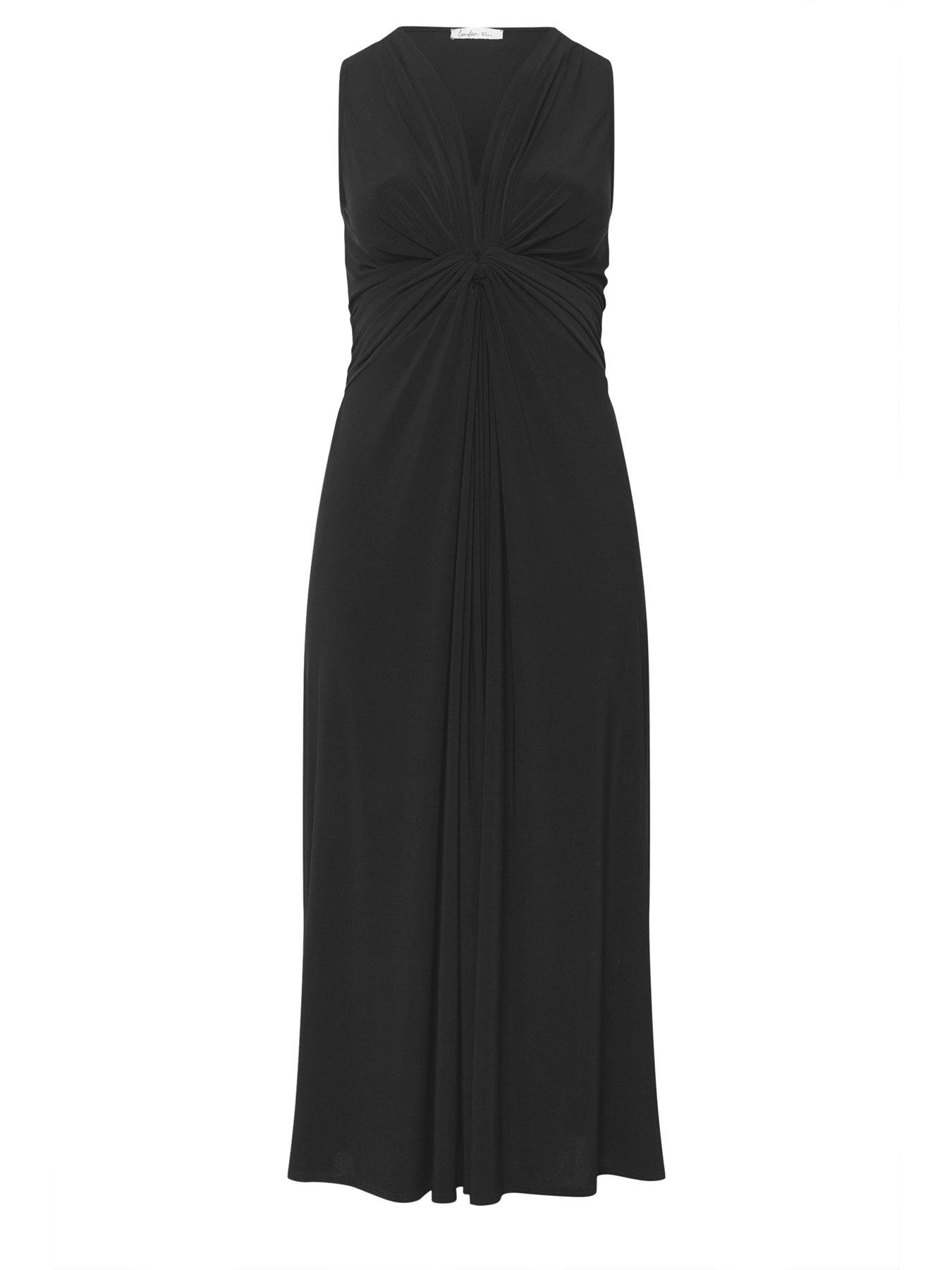 Image 5 of 5 of Yours Curve Knot Front Sleeveless Maxi Dress