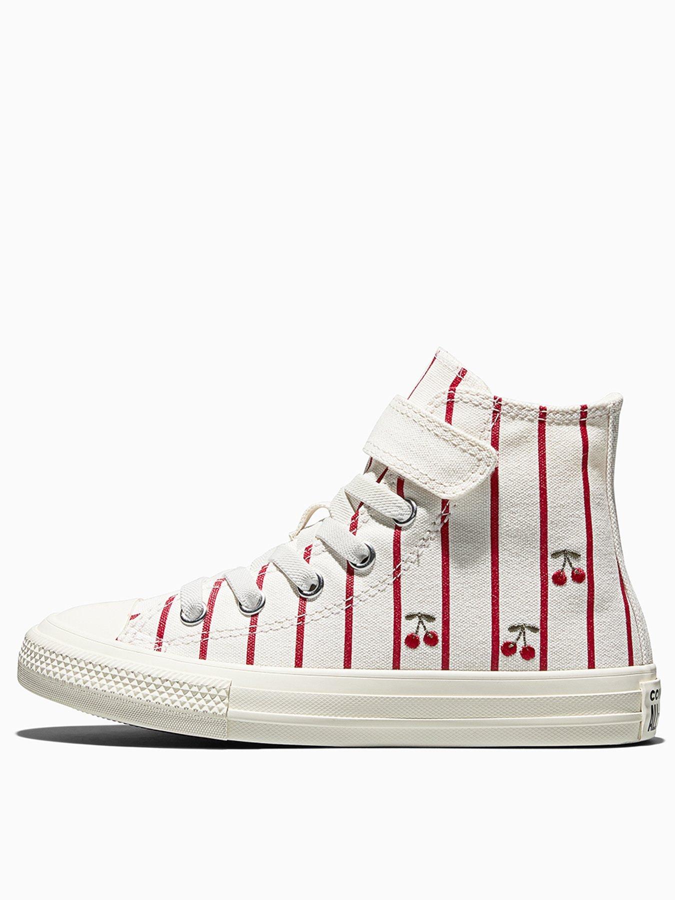 Converse Kids Chuck Taylor All Star 1V High Top Trainers - Cream